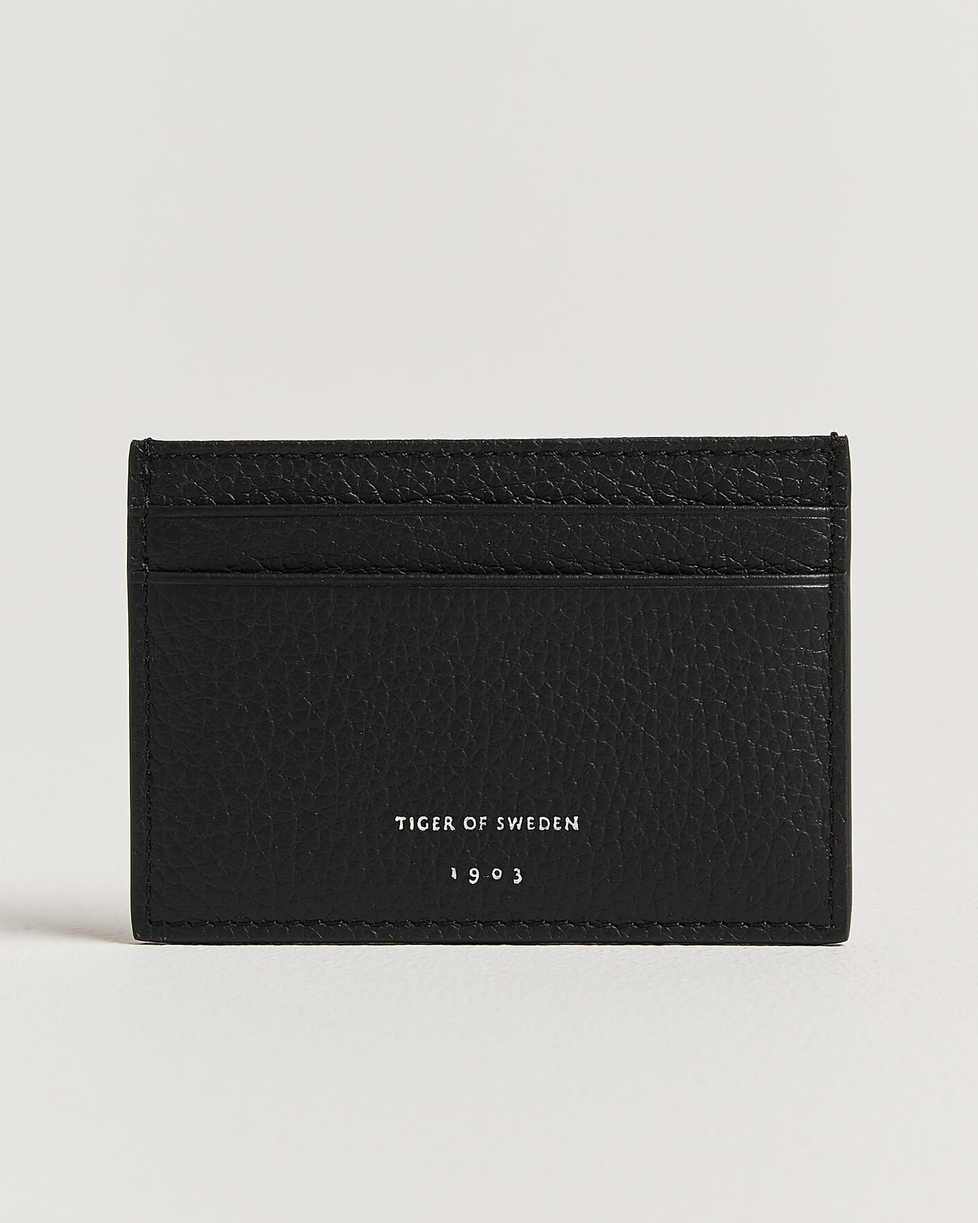Hombres | Billeteras | Tiger of Sweden | Wharf Leather Card Holder Black