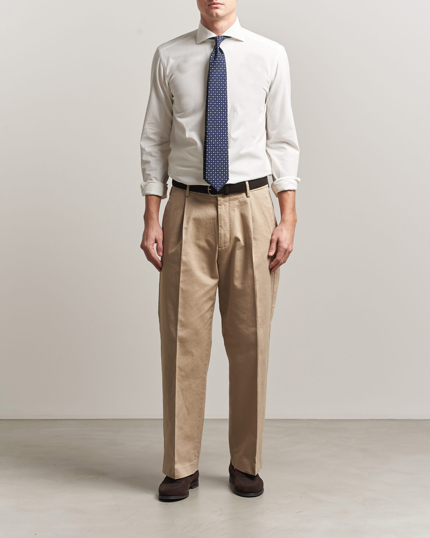 Hombres | Camisas | 100Hands | Washed Japanese Denim Shirt Off White