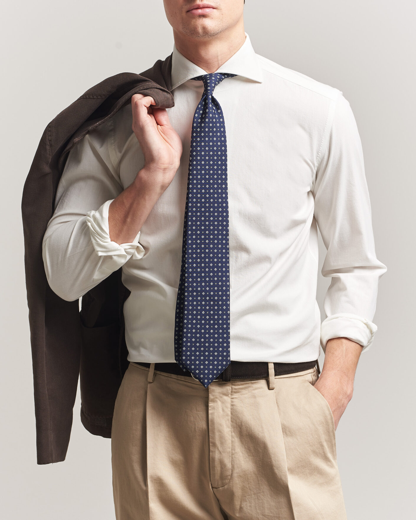 Hombres | Camisas | 100Hands | Washed Japanese Denim Shirt Off White