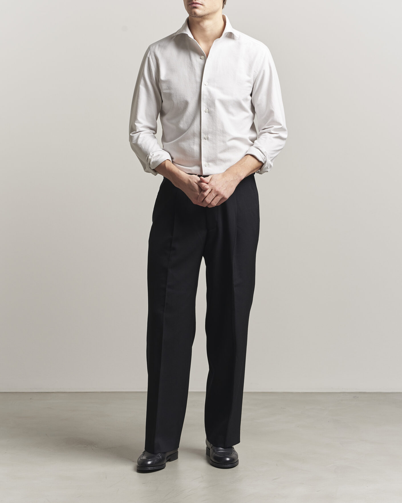 Hombres | Camisas | 100Hands | Washed Oxford Shirt Grey