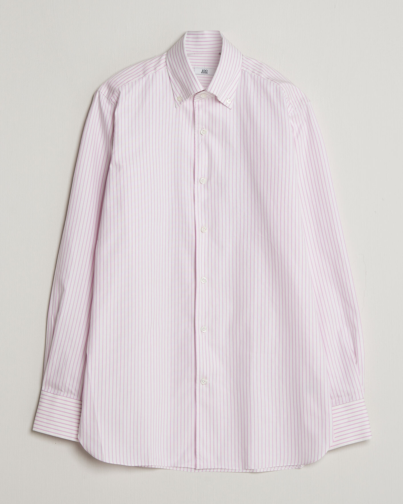 Hombres | Camisas | 100Hands | Washed Striped Oxford Shirt Lavender