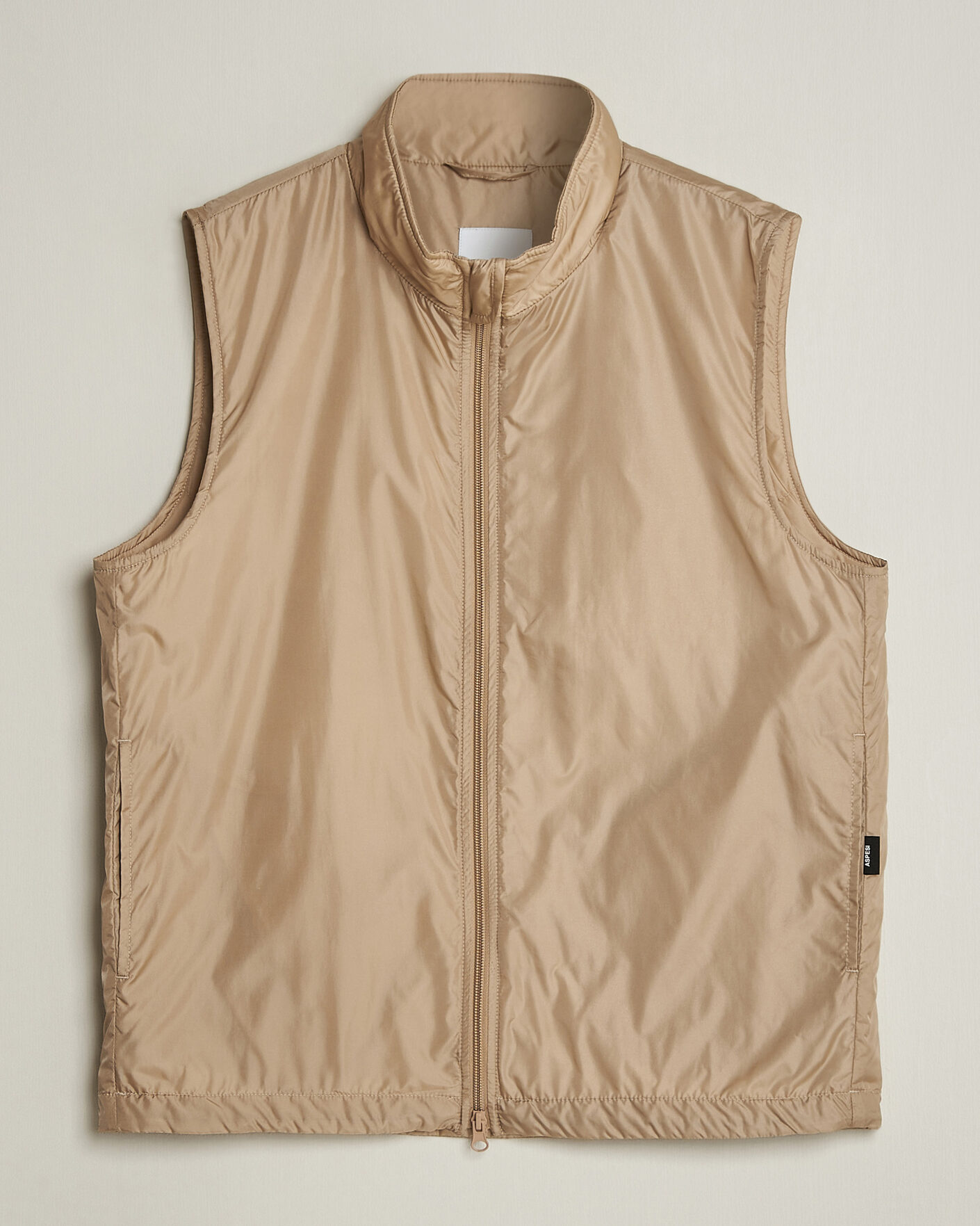 Hombres | Chalecos | Aspesi | Vernes Nylon Gilet Beige