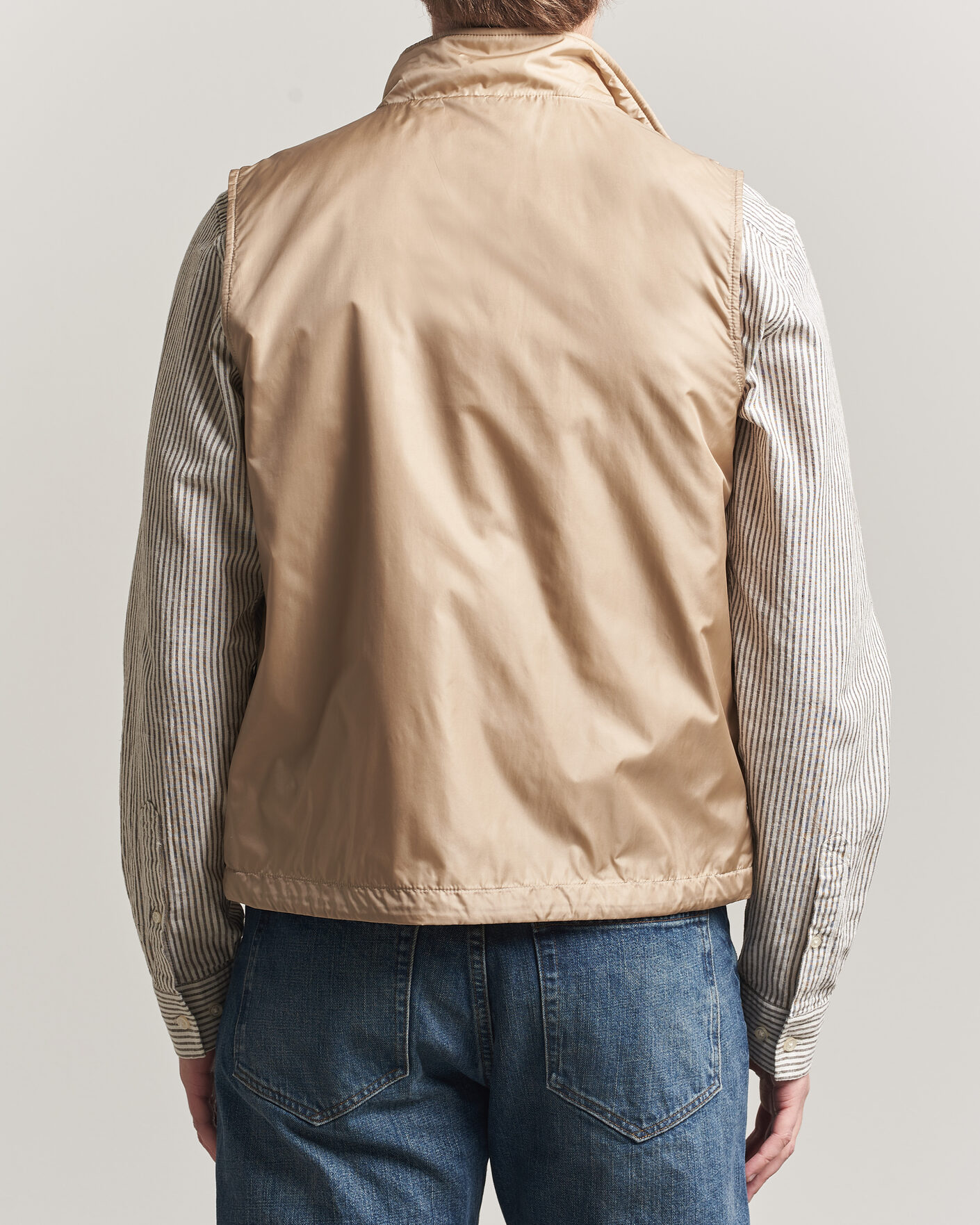Hombres | Chalecos | Aspesi | Vernes Nylon Gilet Beige
