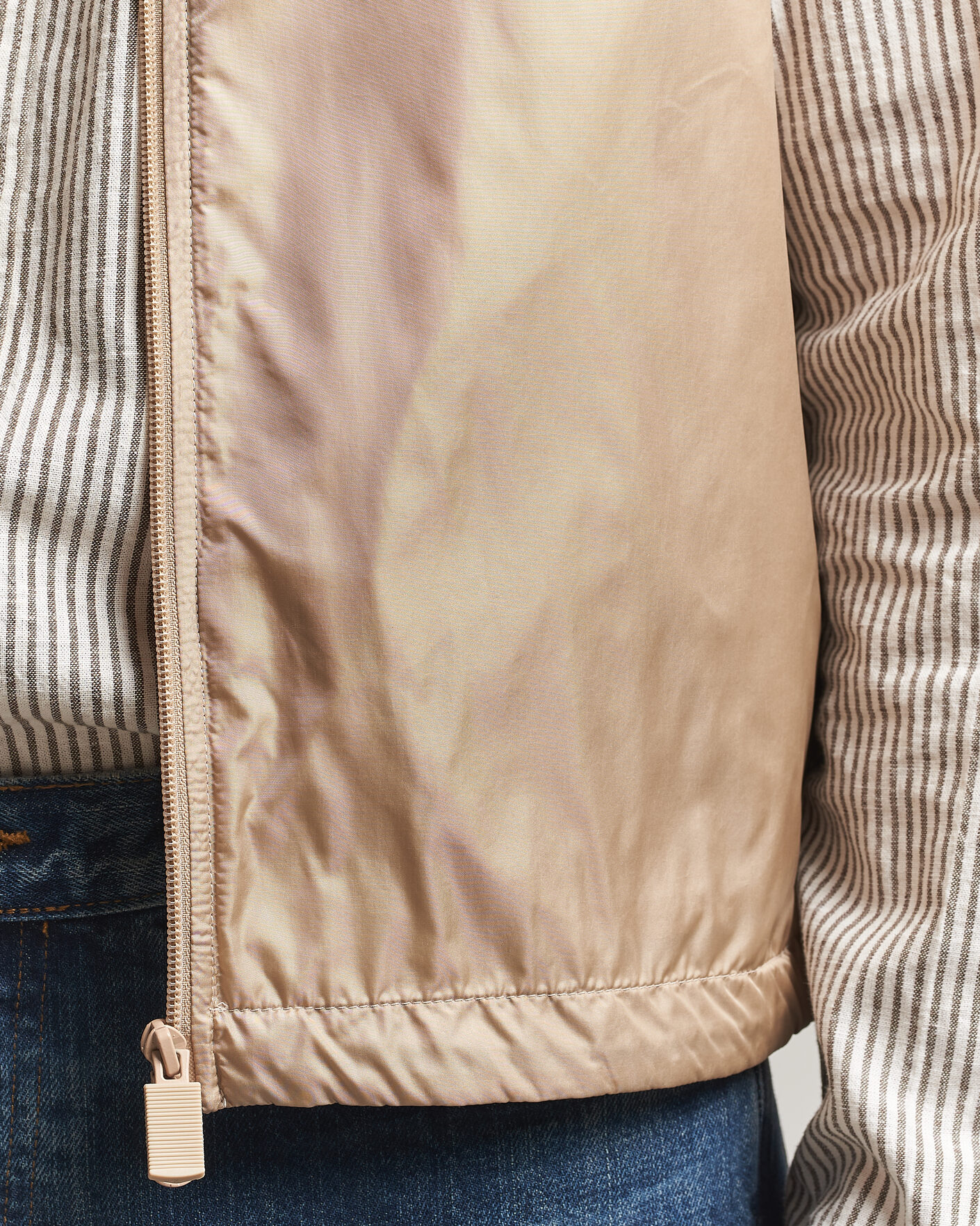 Hombres | Chalecos | Aspesi | Vernes Nylon Gilet Beige
