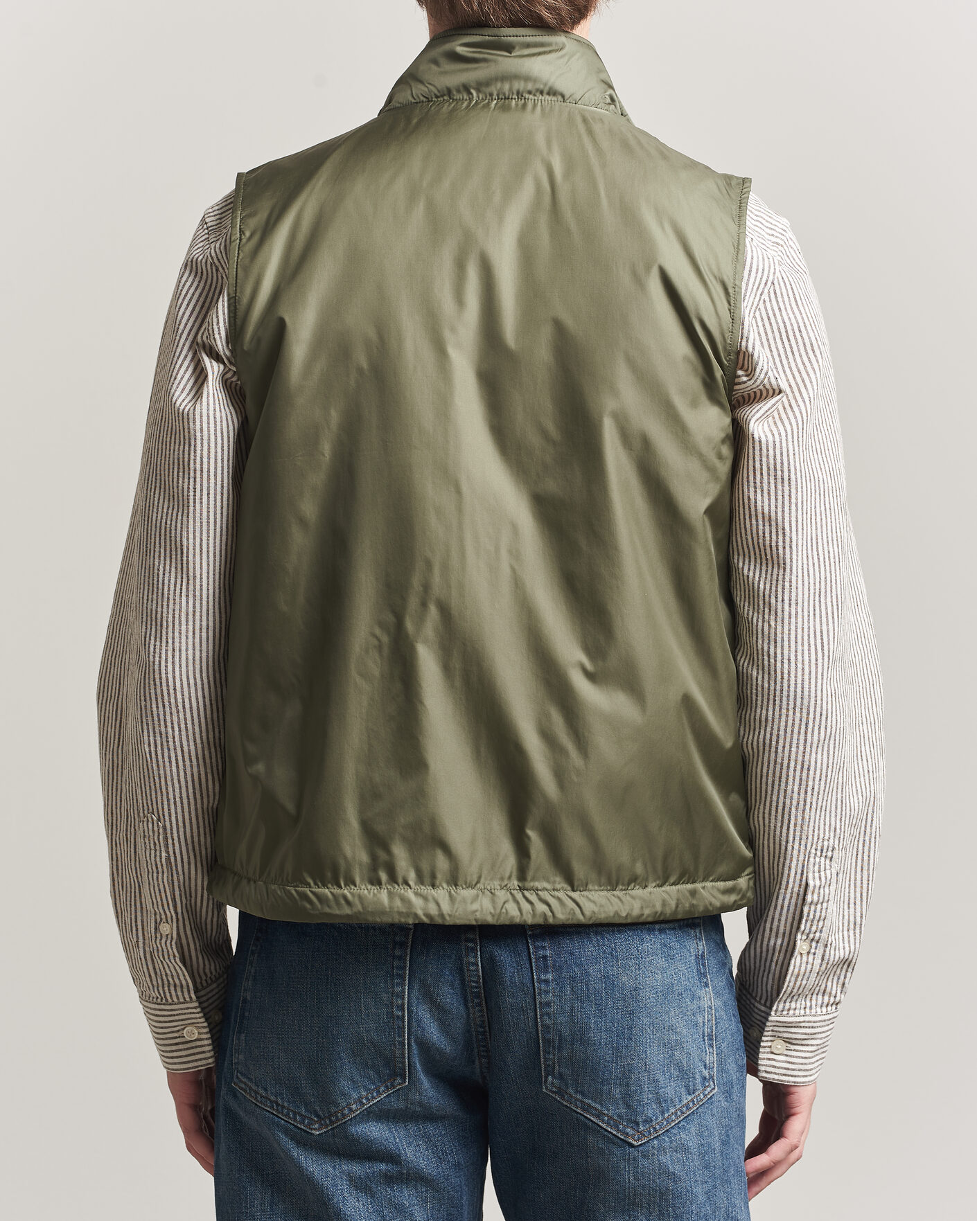 Hombres | Chalecos | Aspesi | Vernes Nylon Gilet Olive