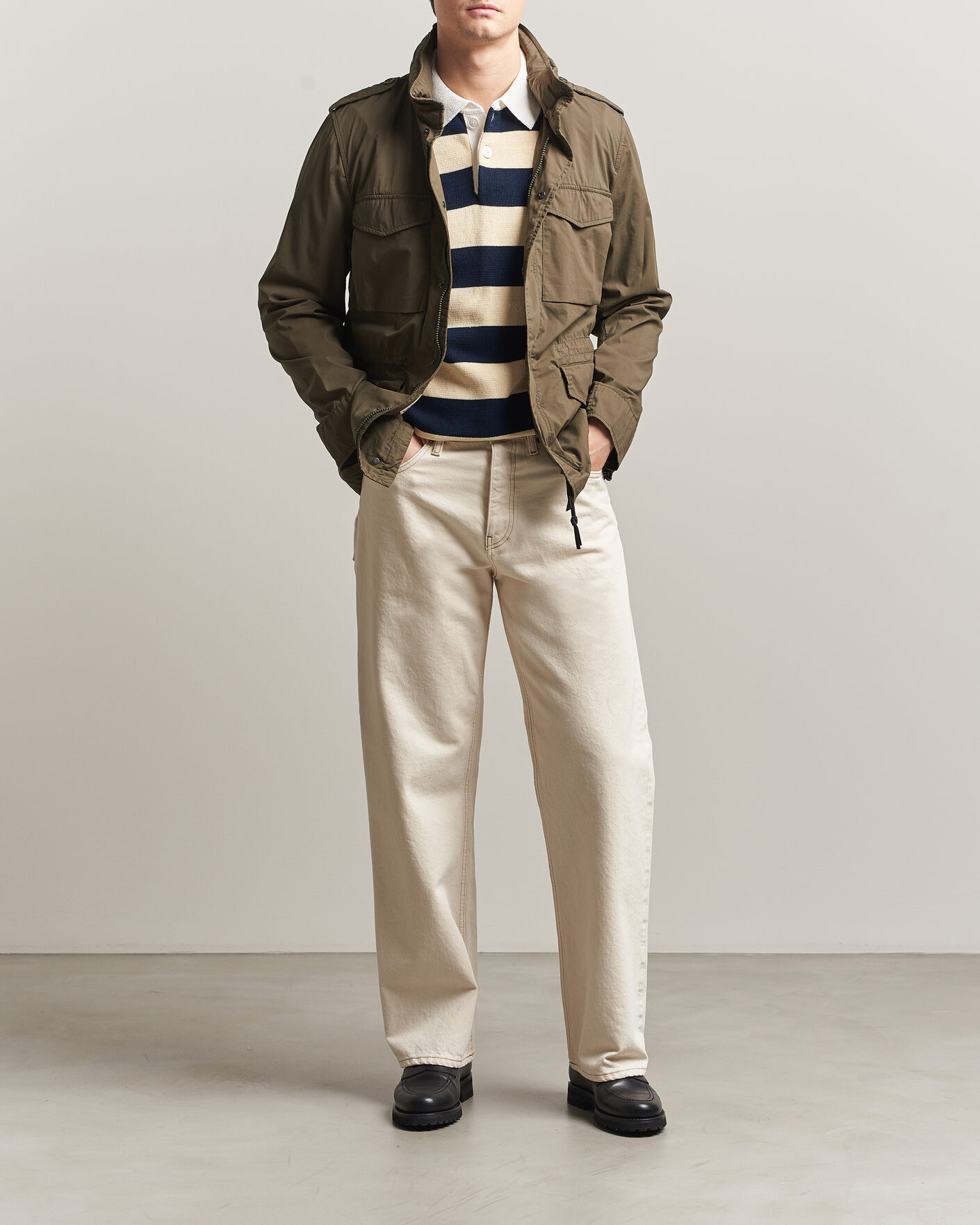 Hombres | Abrigos y chaquetas | Aspesi | Lightweight Cotton Field Jacket Military