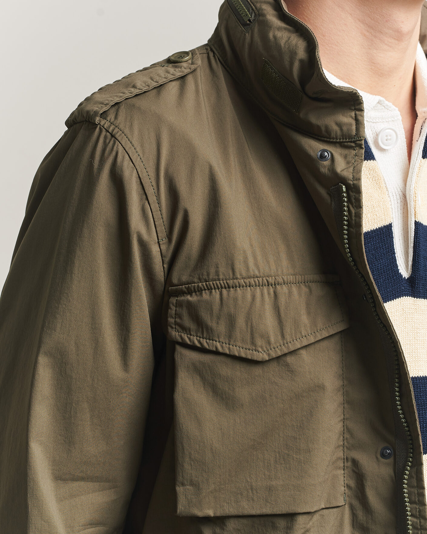 Hombres | Abrigos y chaquetas | Aspesi | Lightweight Cotton Field Jacket Military