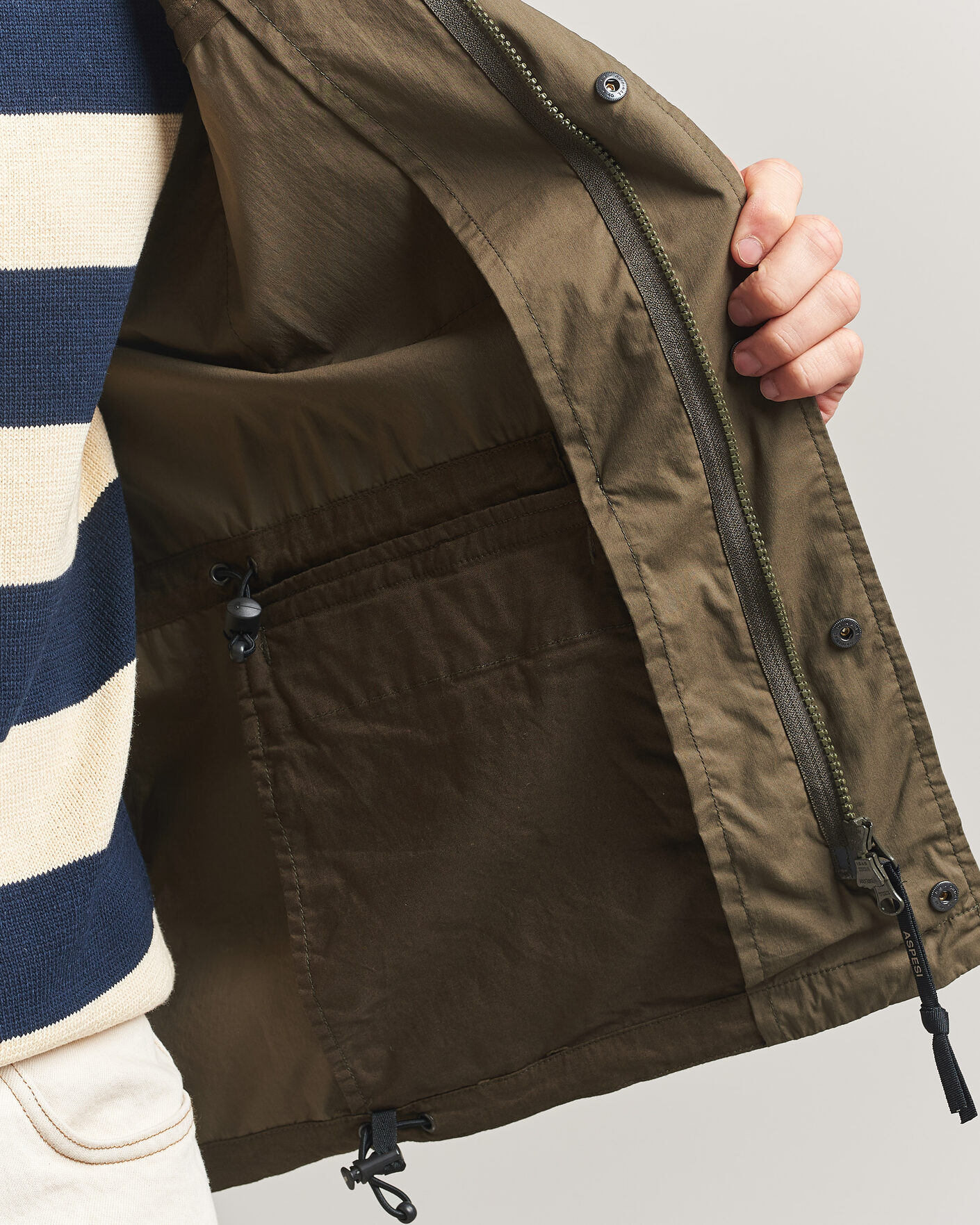 Hombres | Abrigos y chaquetas | Aspesi | Lightweight Cotton Field Jacket Military