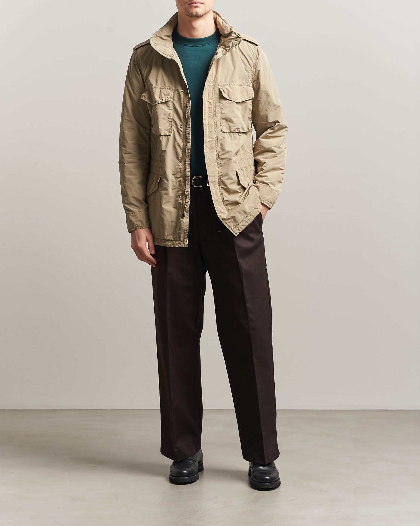Hombres | Abrigos y chaquetas | Aspesi | Garment Dyed Field Jacket Sand