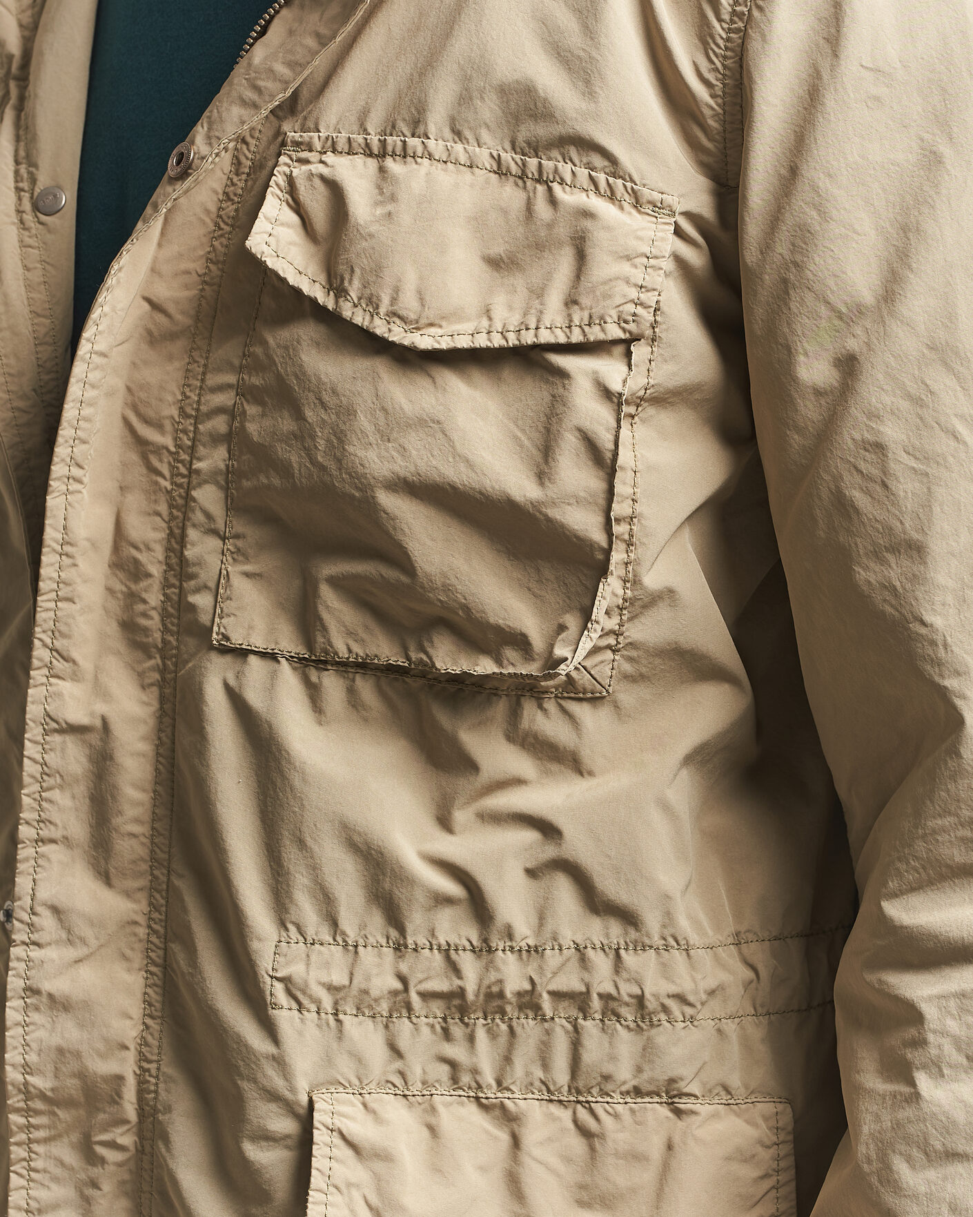 Hombres | Abrigos y chaquetas | Aspesi | Garment Dyed Field Jacket Sand