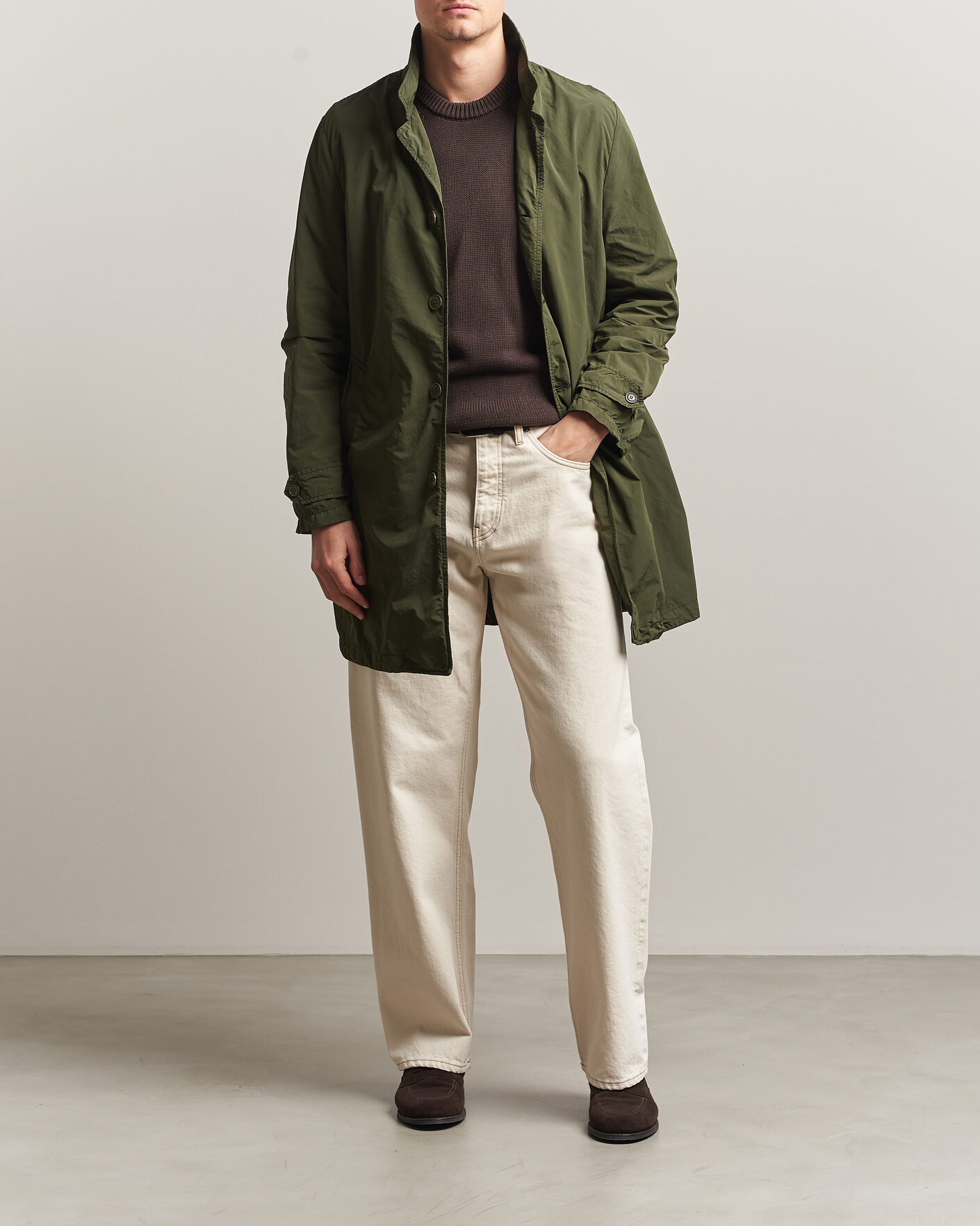 Hombres | Abrigos y chaquetas | Aspesi | Garment Dyed Lemon Coat Military