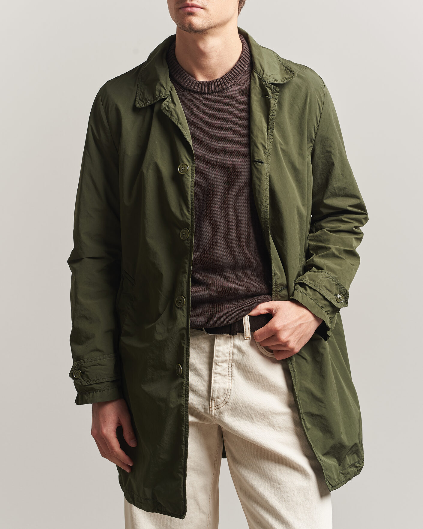 Hombres | Abrigos y chaquetas | Aspesi | Garment Dyed Lemon Coat Military