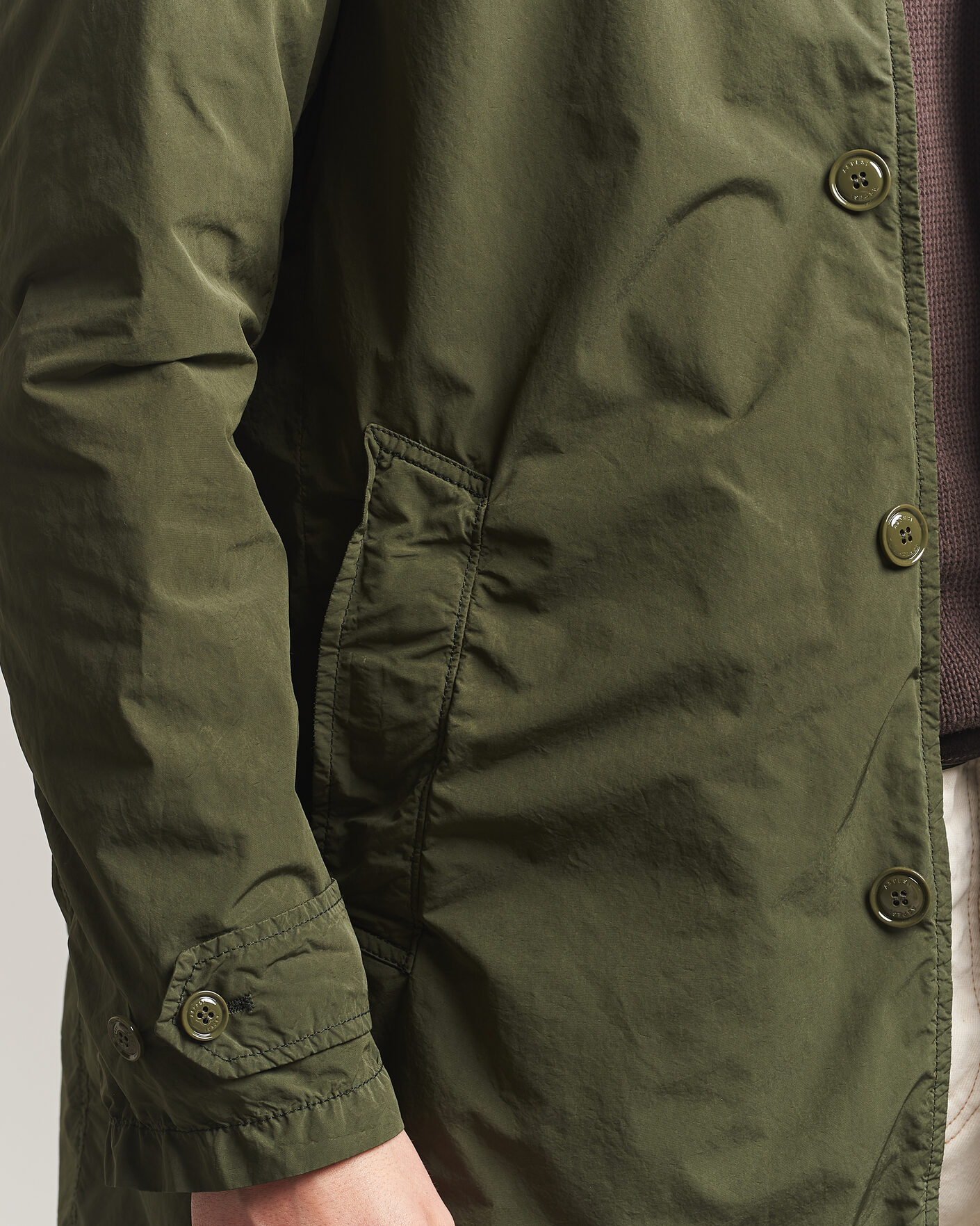 Hombres | Abrigos y chaquetas | Aspesi | Garment Dyed Lemon Coat Military
