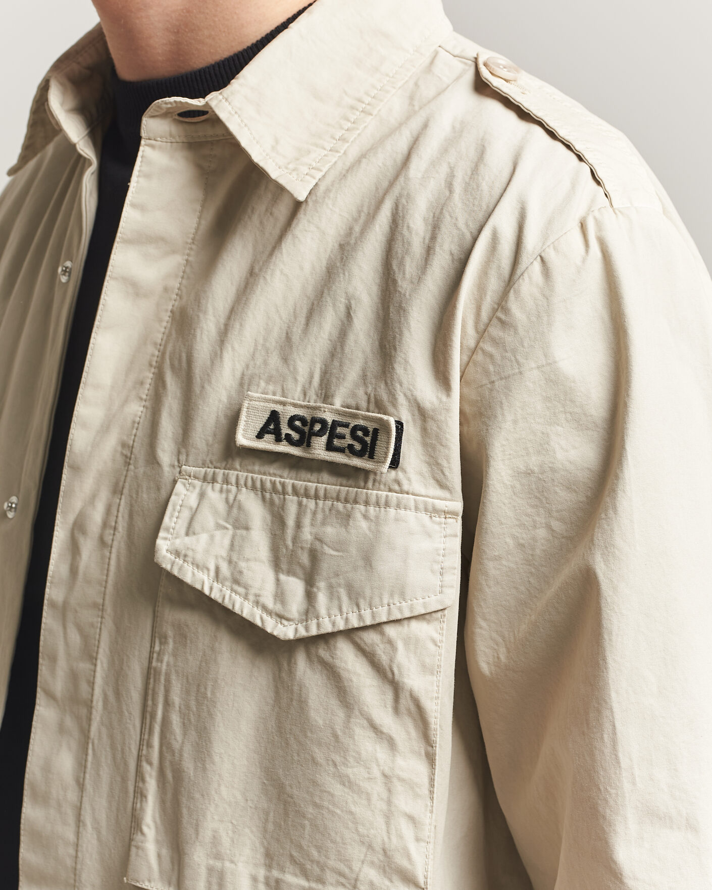 Hombres | Abrigos y chaquetas | Aspesi | Cotton Field Shirt Sand