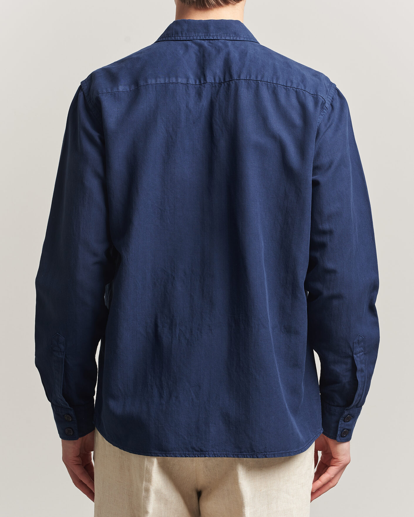 Hombres | Camisas | Aspesi | Double Pocket Overshirt Navy