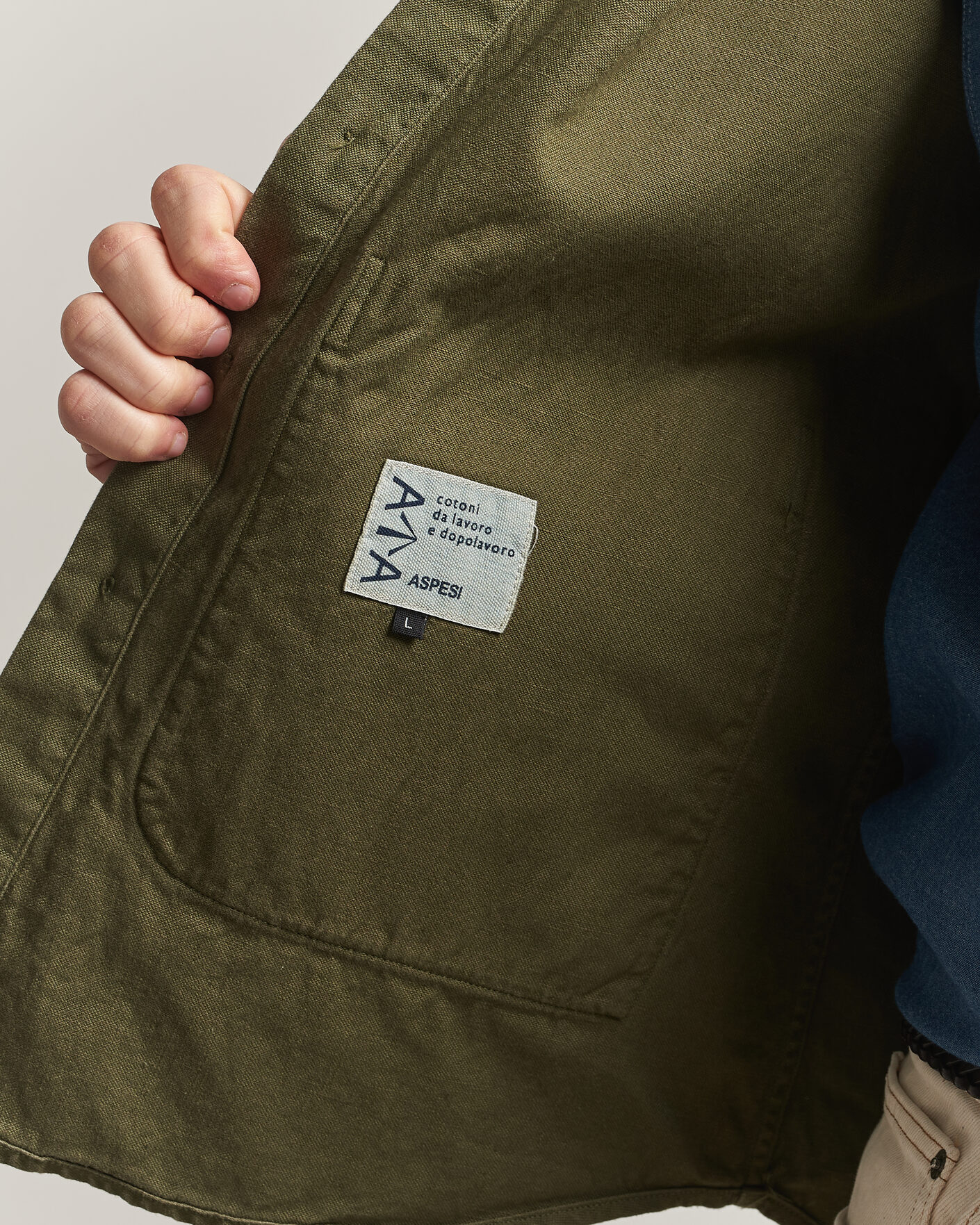 Hombres | Abrigos y chaquetas | Aspesi | Garment Dyed Utility Shirt Military