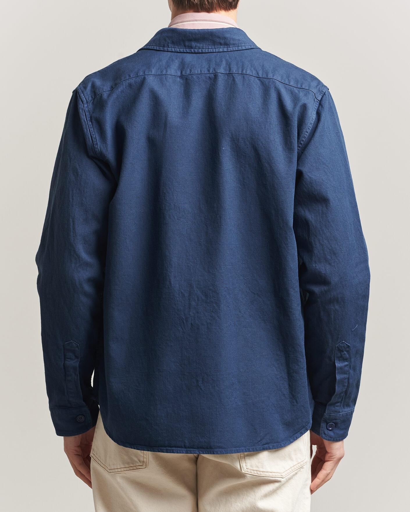 Hombres | Abrigos y chaquetas | Aspesi | Garment Dyed Utility Shirt Dark Blue