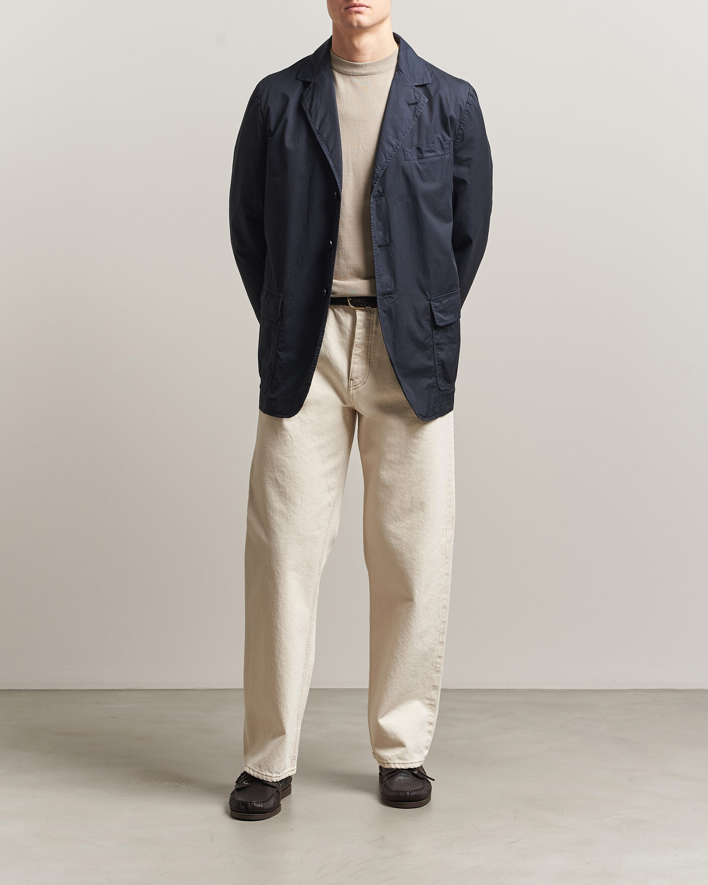 Hombres | Blazers | Aspesi | Cotton Blazer Navy