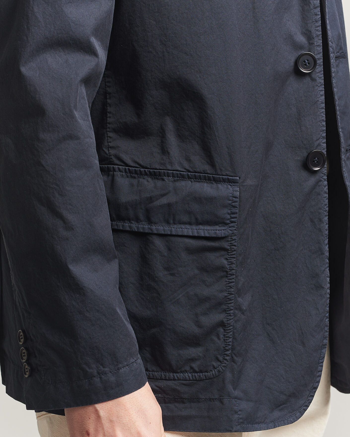 Hombres | Blazers | Aspesi | Cotton Blazer Navy