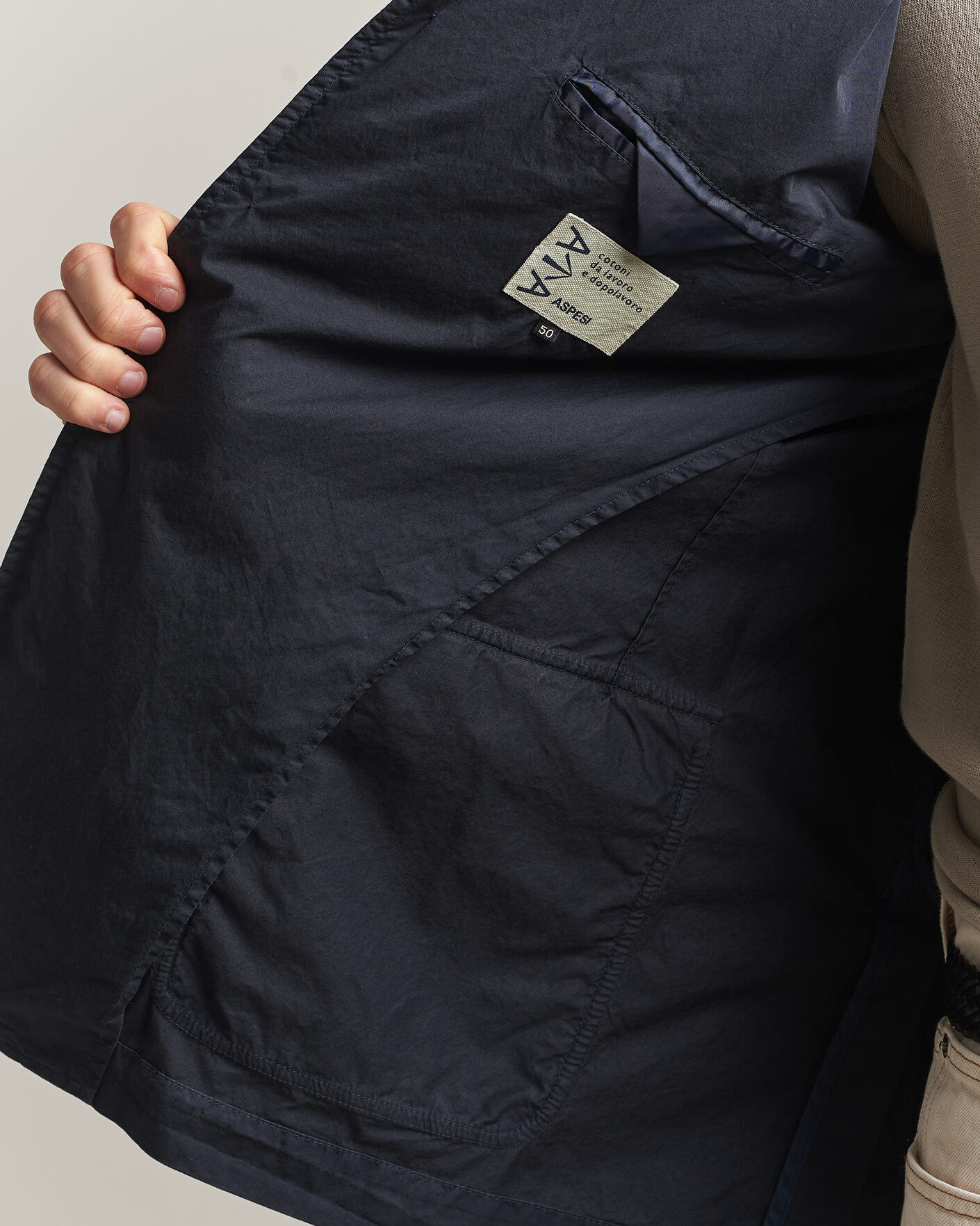 Hombres | Blazers | Aspesi | Cotton Blazer Navy