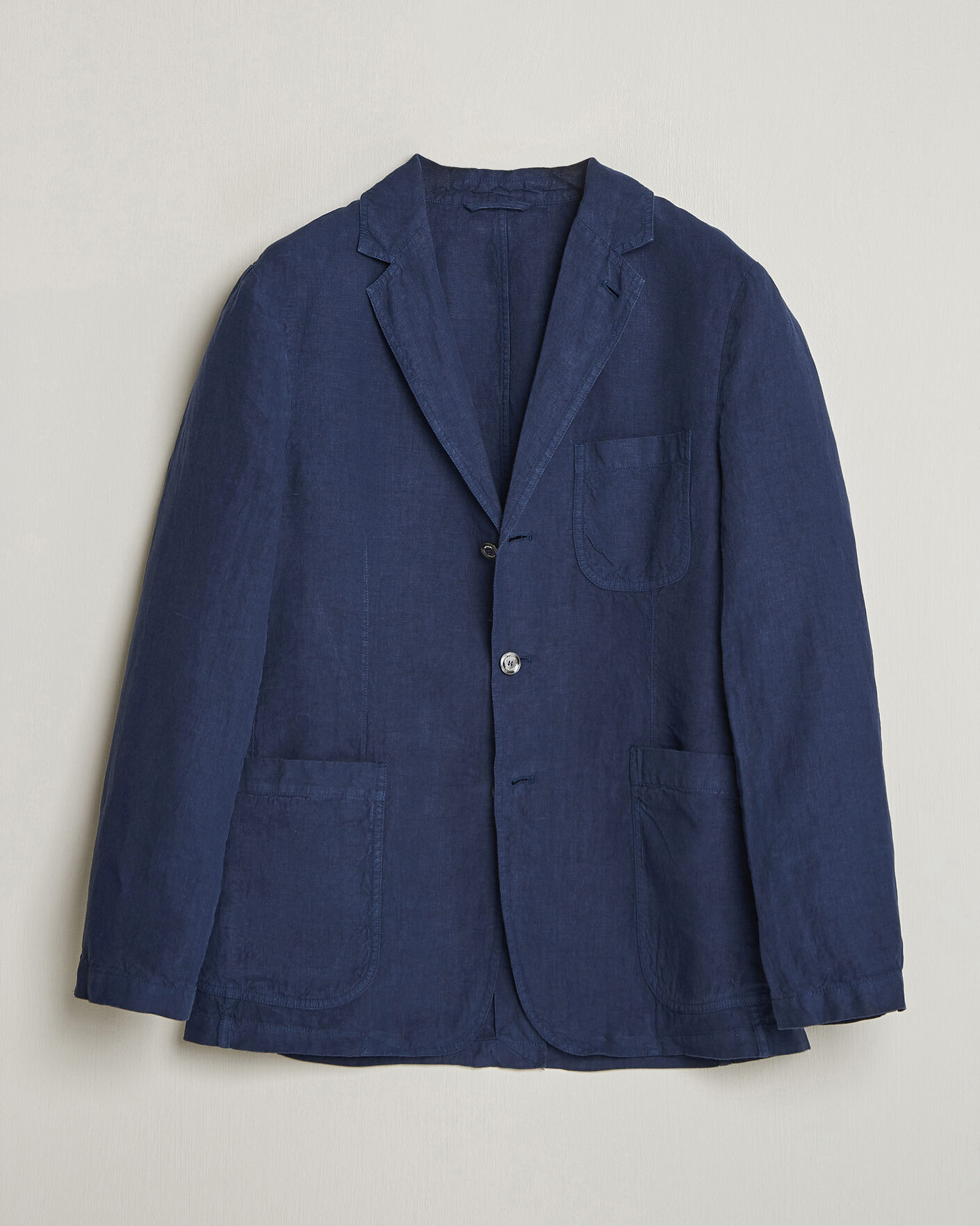Hombres | Blazers | Aspesi | Samuraki Linen Blazer Navy
