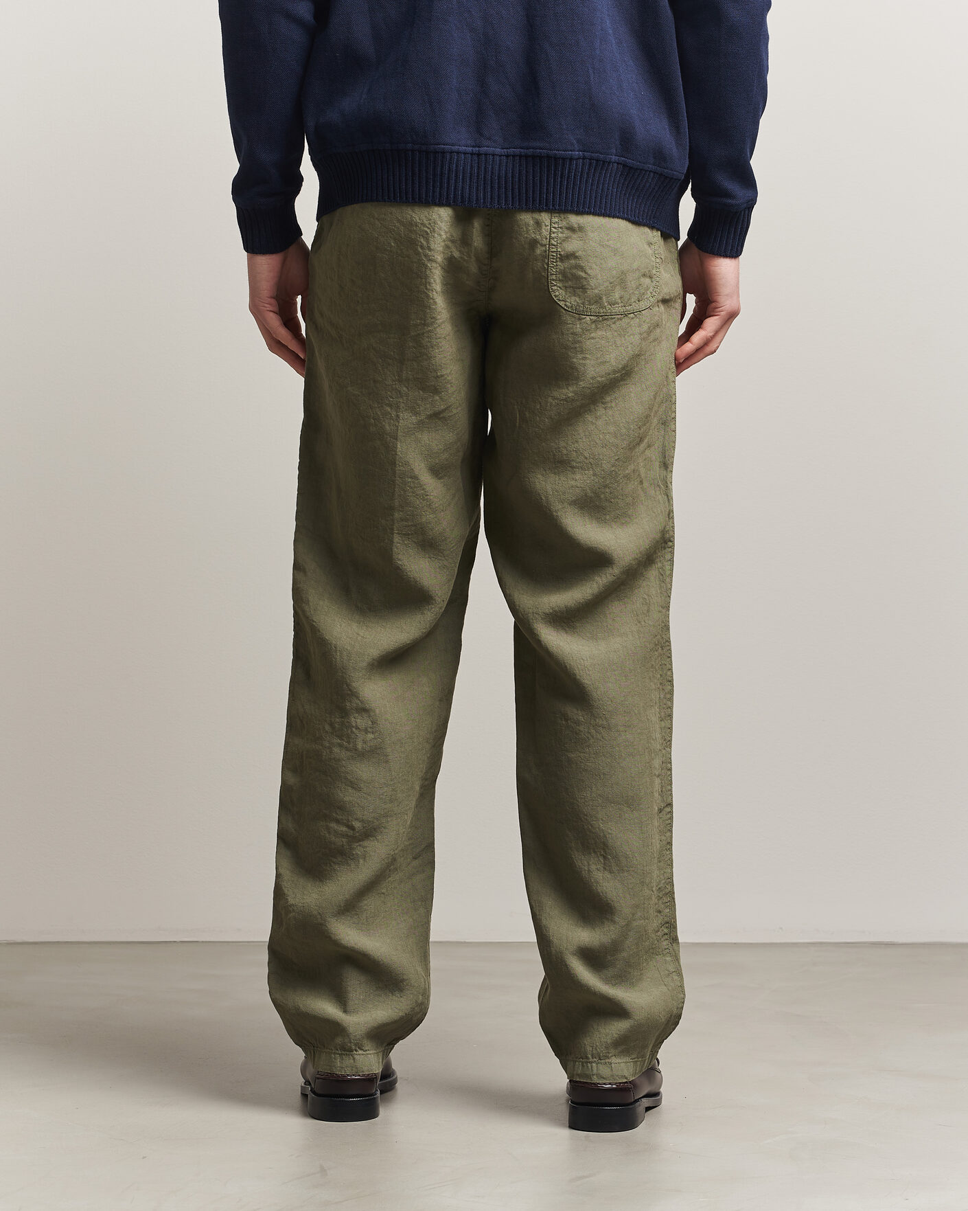Hombres | Pantalones | Aspesi | Ventura Linen Pants Military