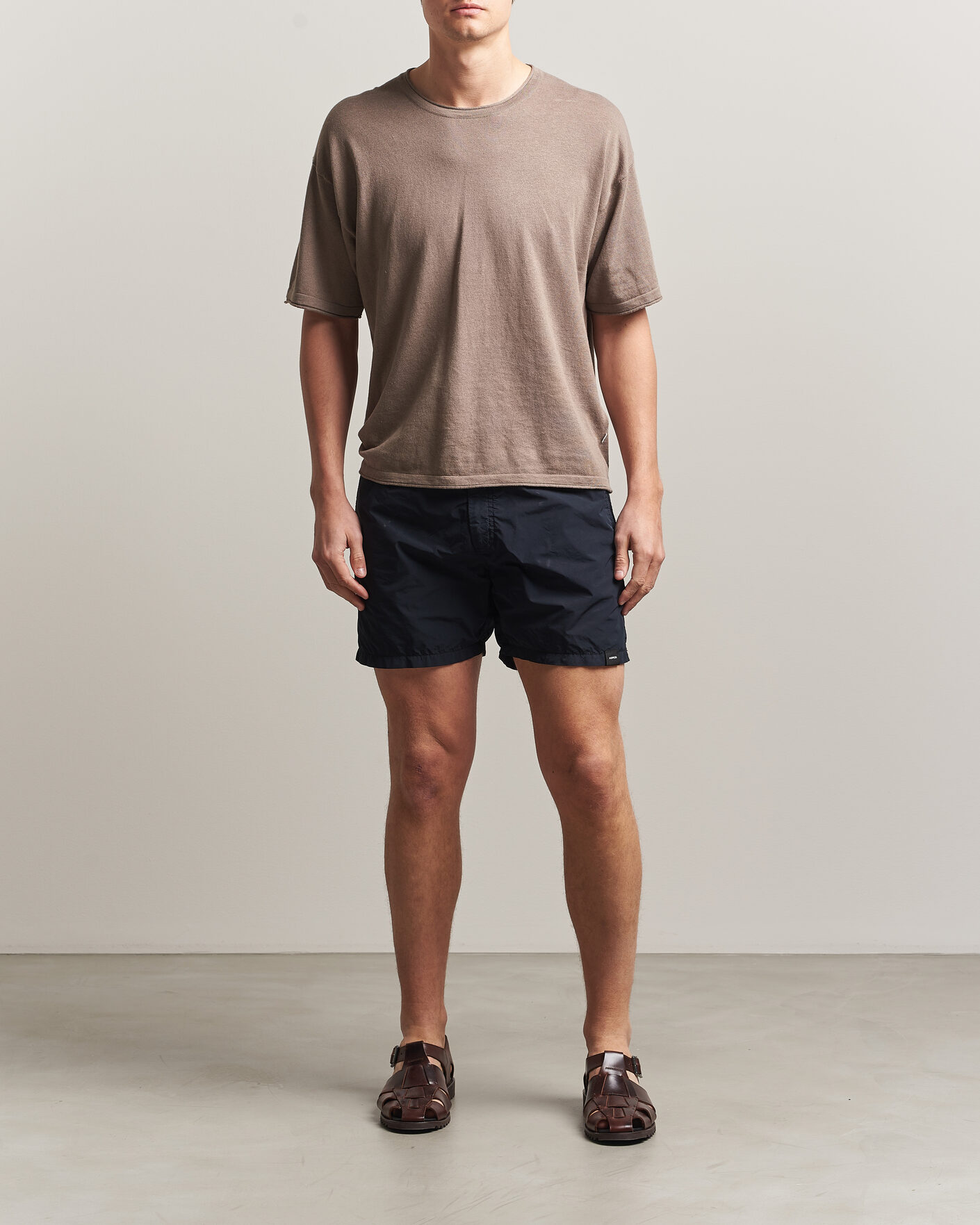 Hombres | Bañadores | Aspesi | Caprese Nylon Swim Trunks Navy