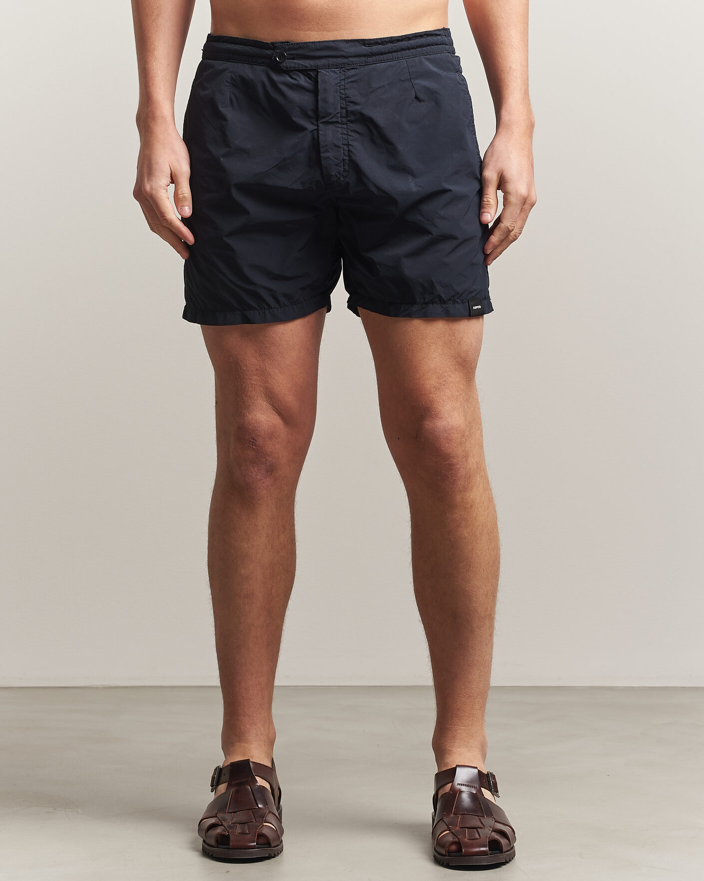 Hombres | Bañadores | Aspesi | Caprese Nylon Swim Trunks Navy