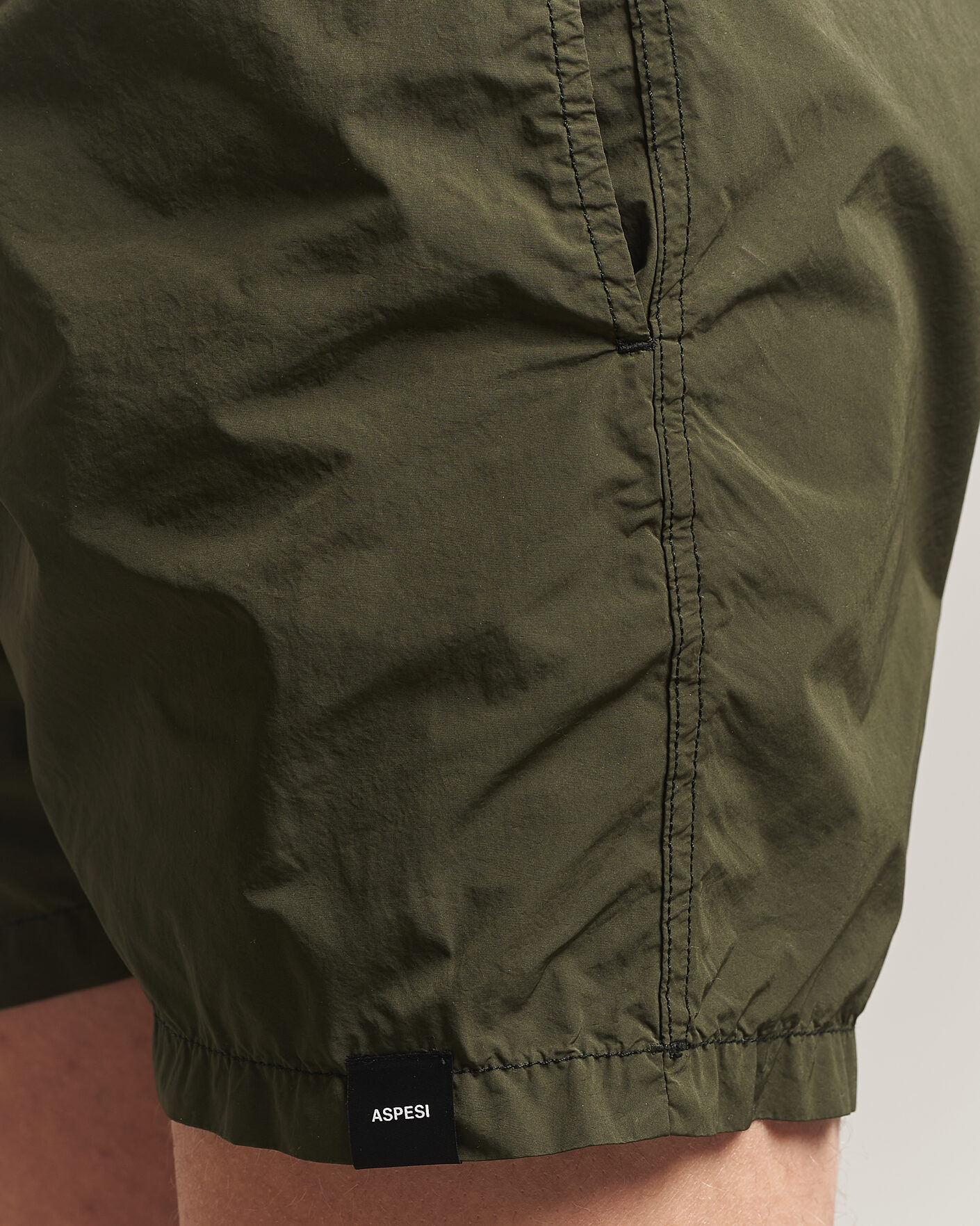 Hombres | Bañadores | Aspesi | Caprese Nylon Swim Trunks Military
