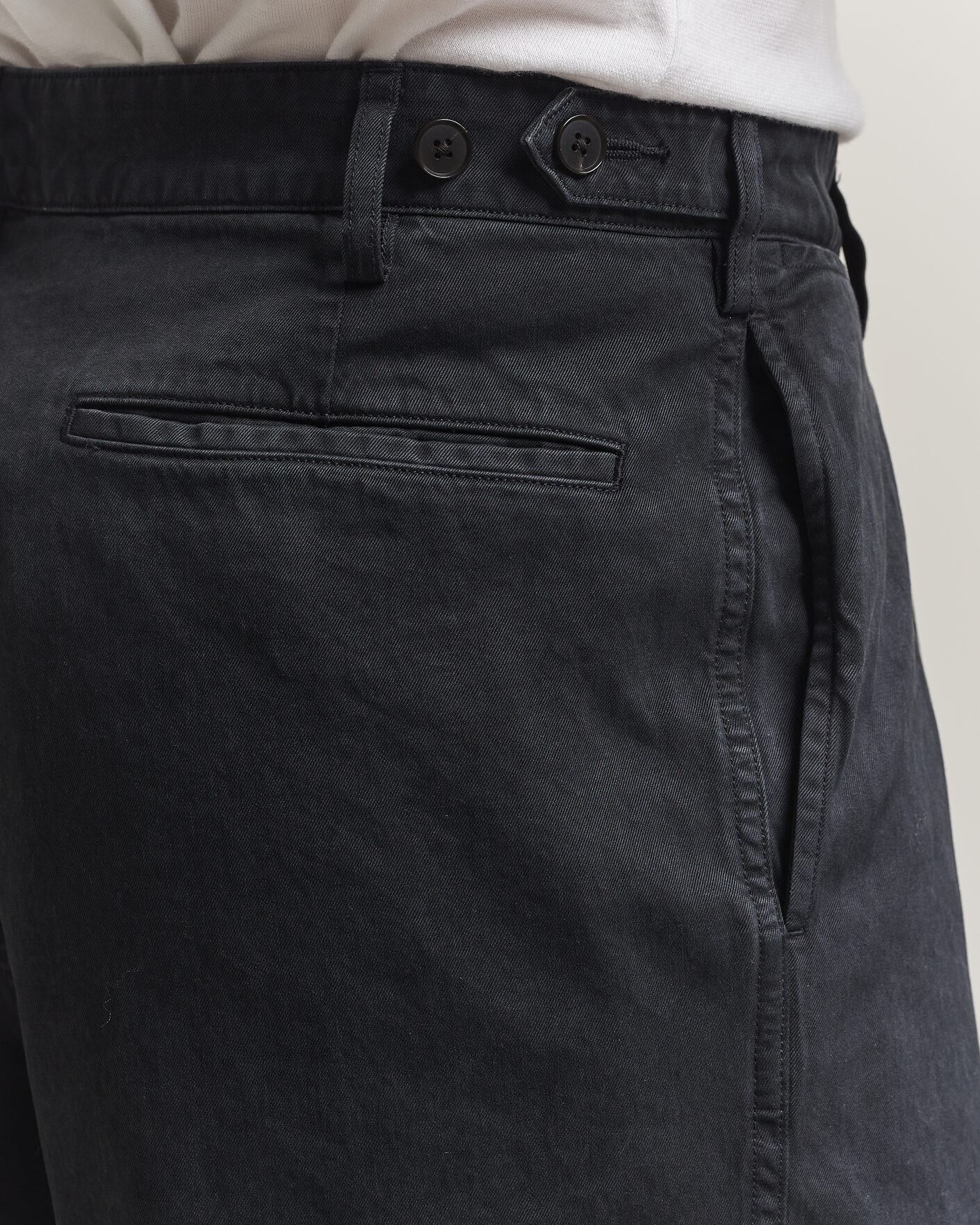 Hombres | Pantalones | Auralee | Garment Dyed Finx Chinos Black