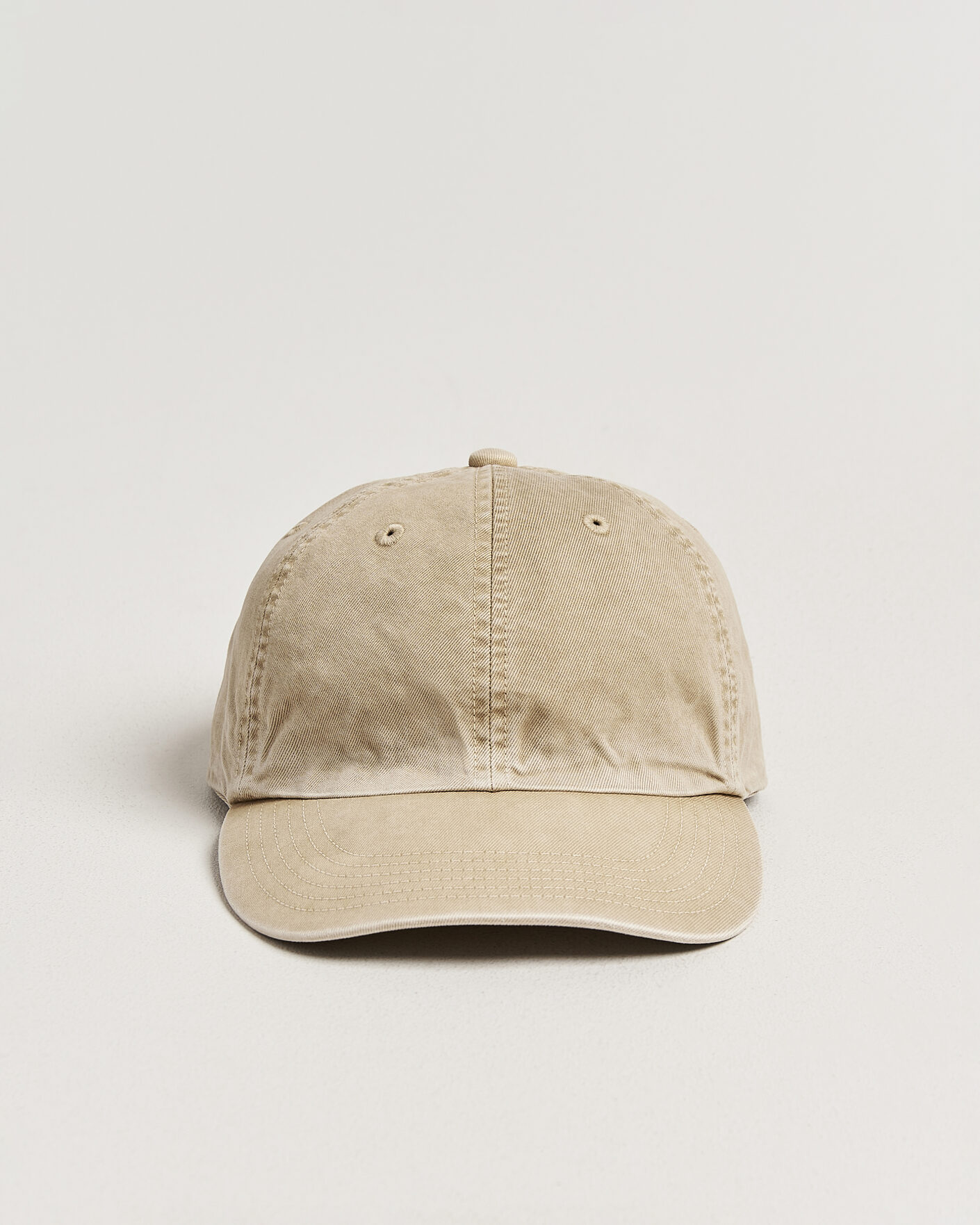 Hombres | Sombreros y gorras | Auralee | Garment Dyed Finx Baseball Cap Light Beige