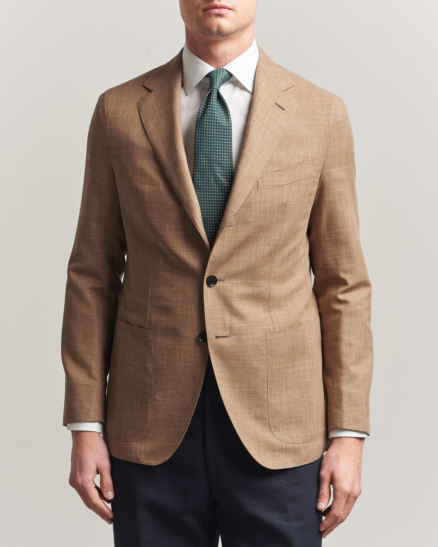 Hombres | Blazers | Caruso | Aida Wool/Silk Blazer Brown