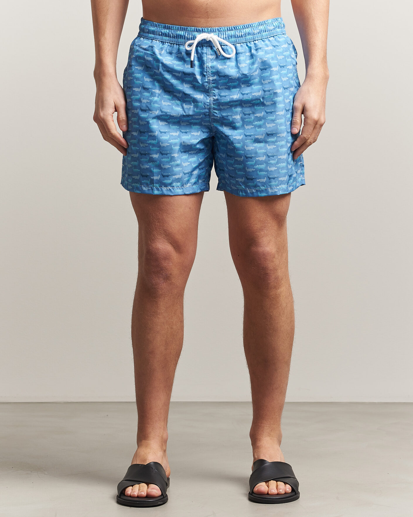 Hombres | Bañadores | Fedeli | Madeira Swim Trunk Blue Crocs