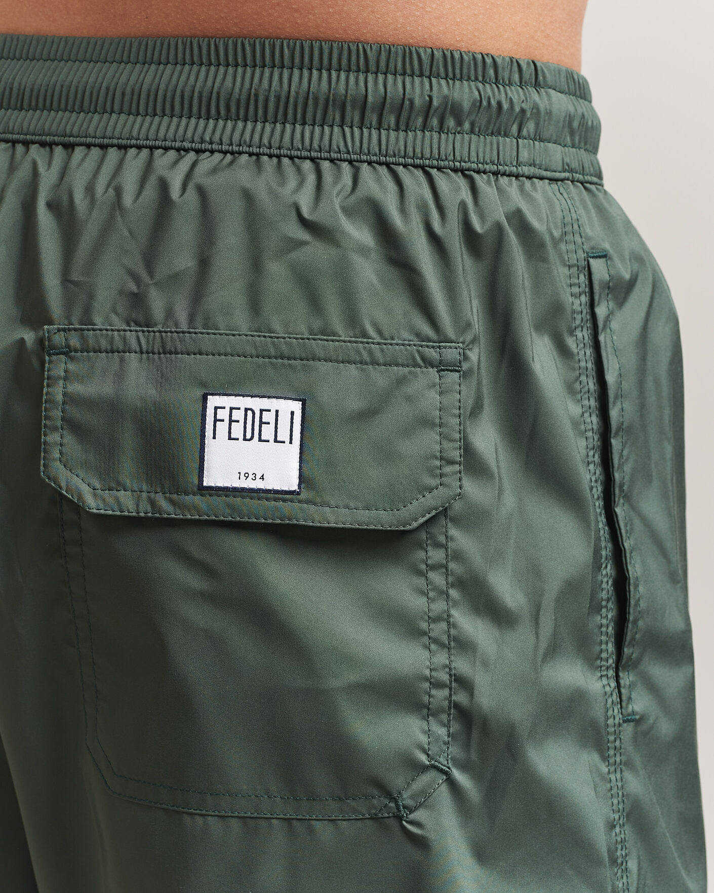 Hombres | Bañadores | Fedeli | Madeira Swim Trunk Dark Green