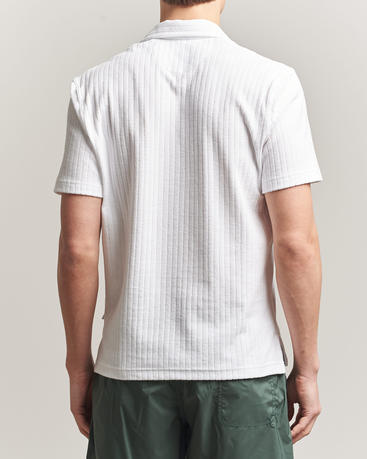 Hombres | Polos | Fedeli | Rib Terry Polo White