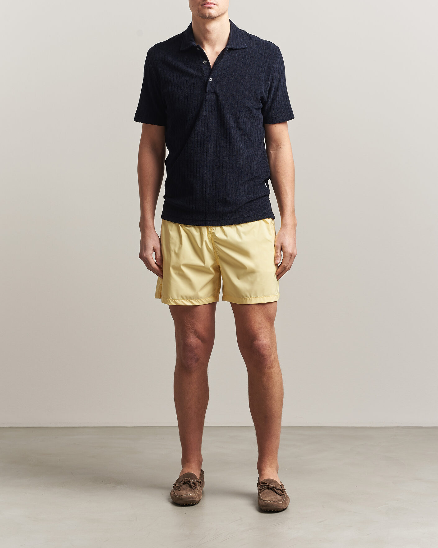 Hombres | Polos | Fedeli | Rib Terry Polo Navy