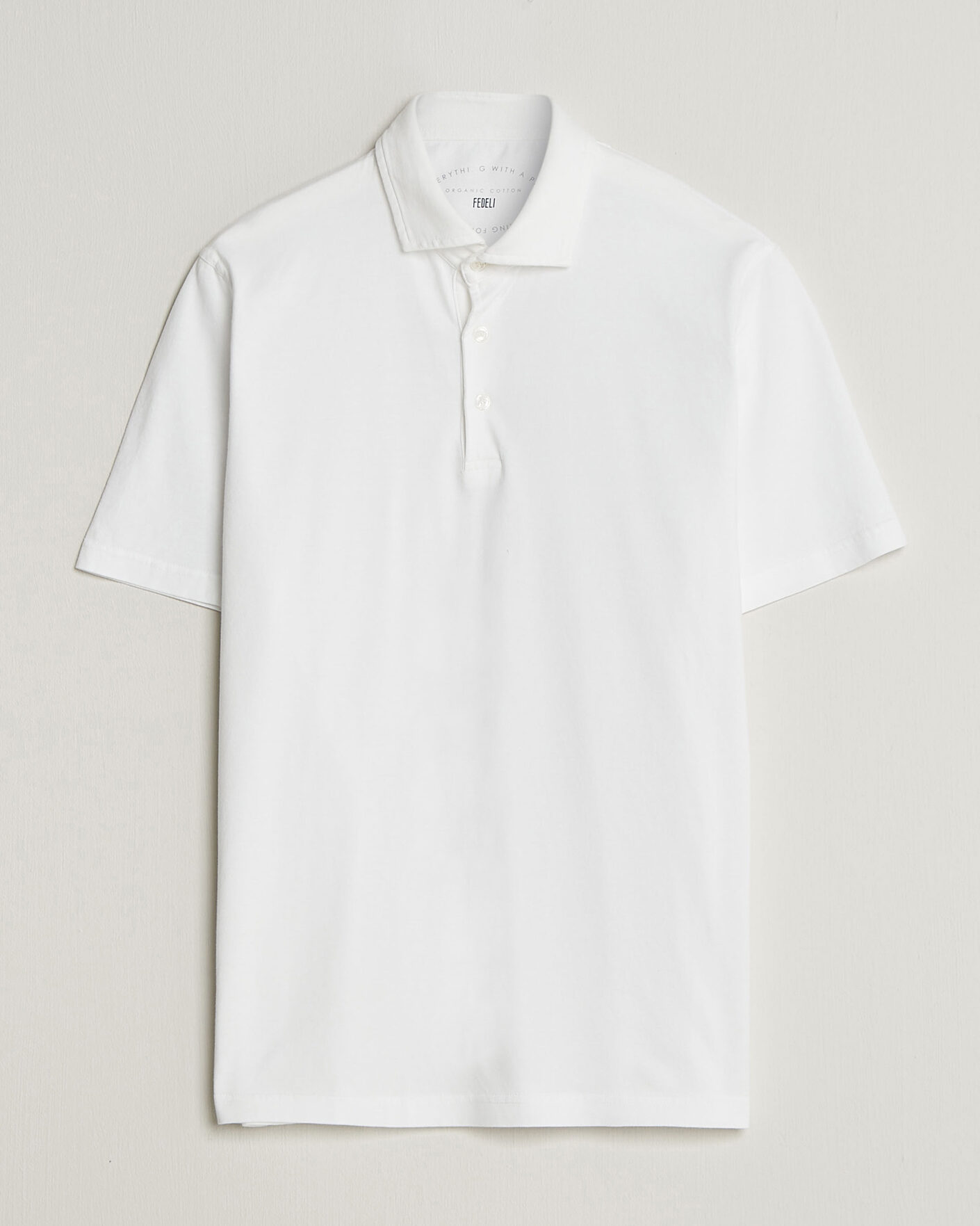 Hombres | Polos | Fedeli | Zero Organic Cotton Polo White