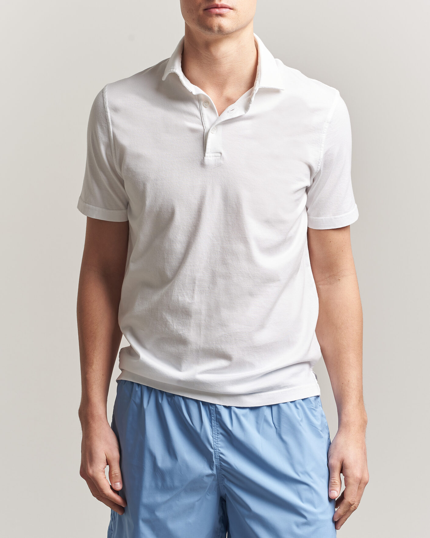 Hombres | Polos | Fedeli | Zero Organic Cotton Polo White