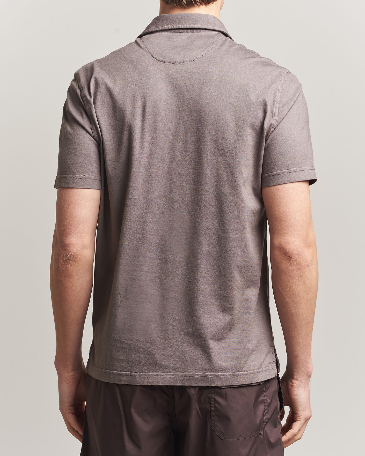 Hombres | Polos | Fedeli | Zero Organic Cotton Polo Taupe