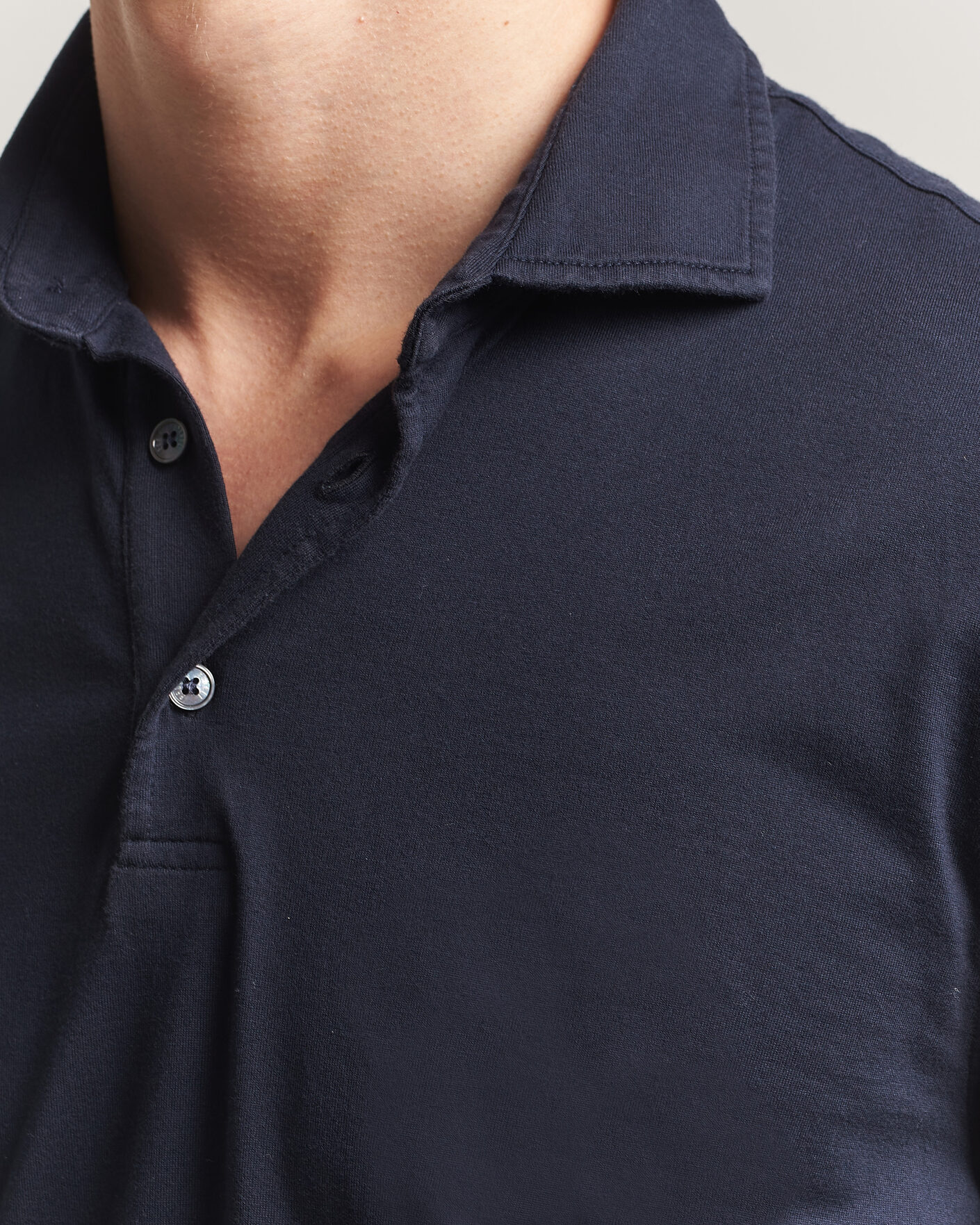Hombres | Polos | Fedeli | Zero Organic Cotton Polo Navy