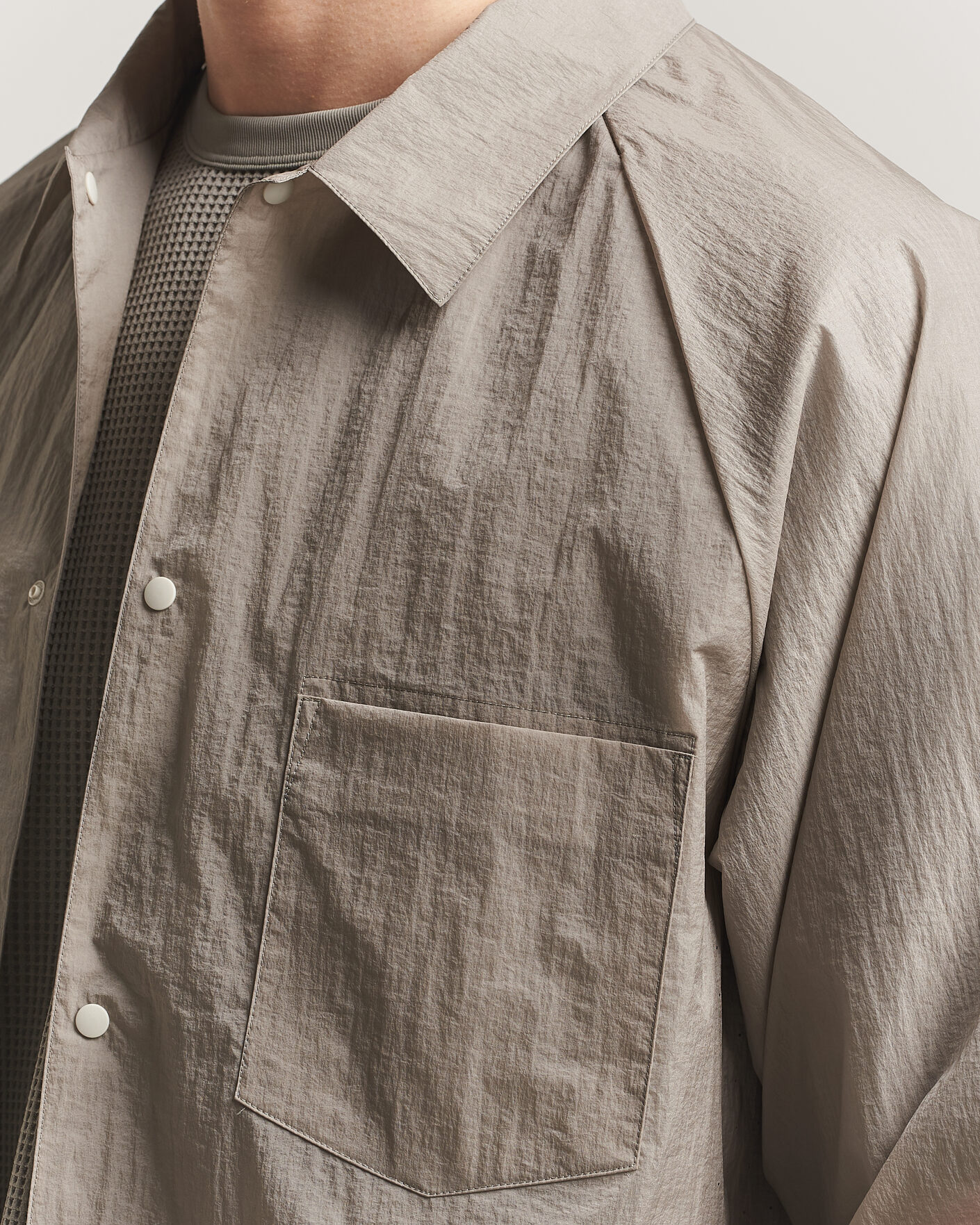Hombres | Camisas | Goldwin | Nylon Wind Shirt Arid Beige