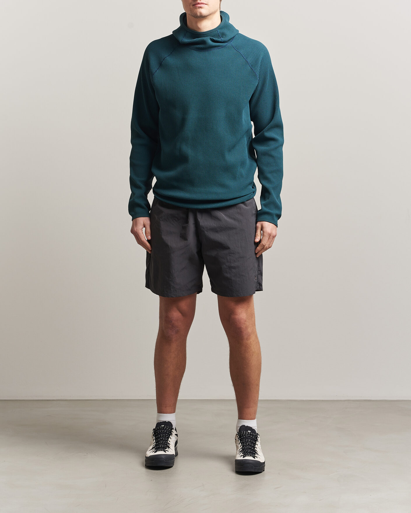 Hombres | Jerséis y prendas de punto | Goldwin | WF Light Long Sleeve Hoodie Kokiran Green