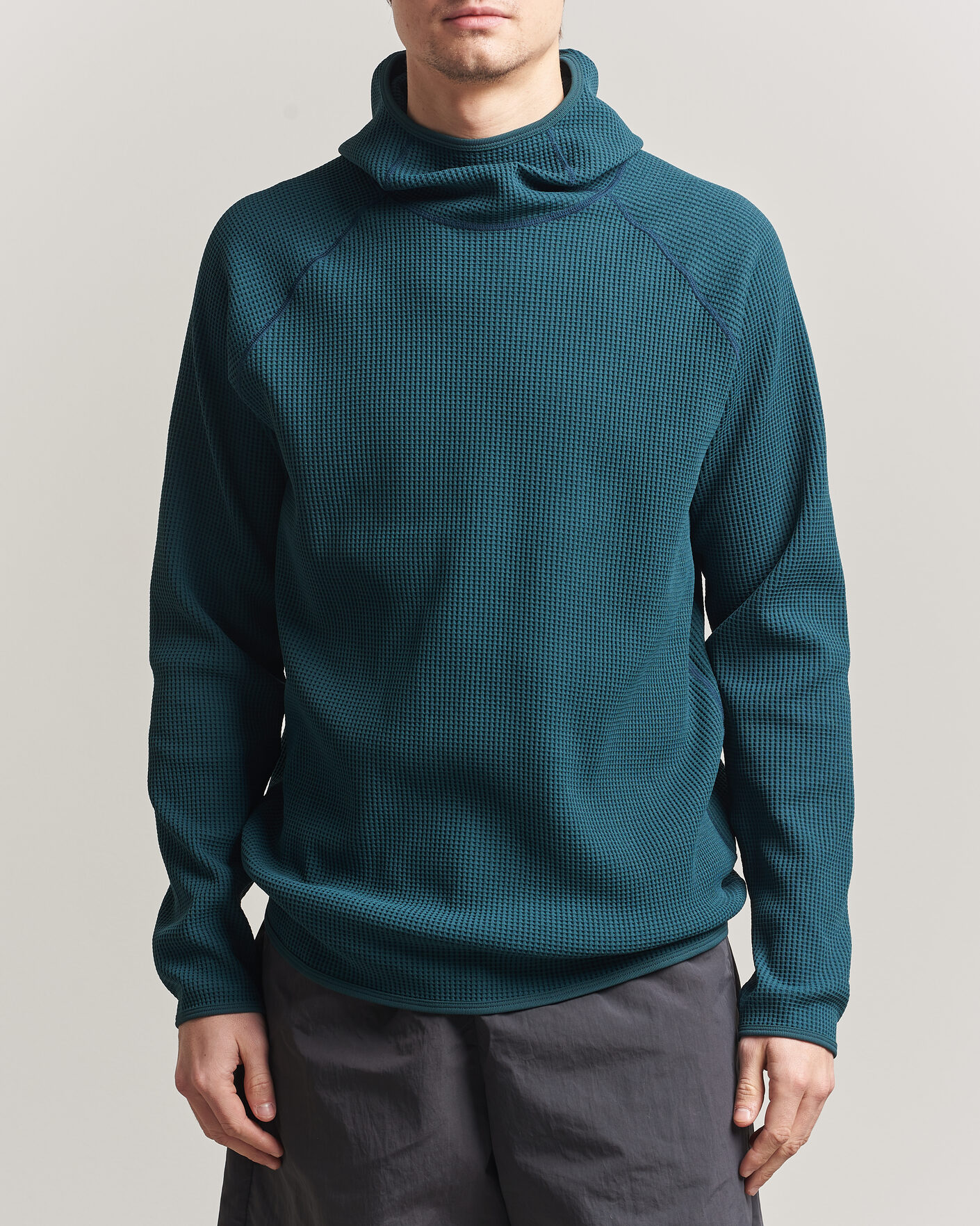 Hombres | Jerséis y prendas de punto | Goldwin | WF Light Long Sleeve Hoodie Kokiran Green