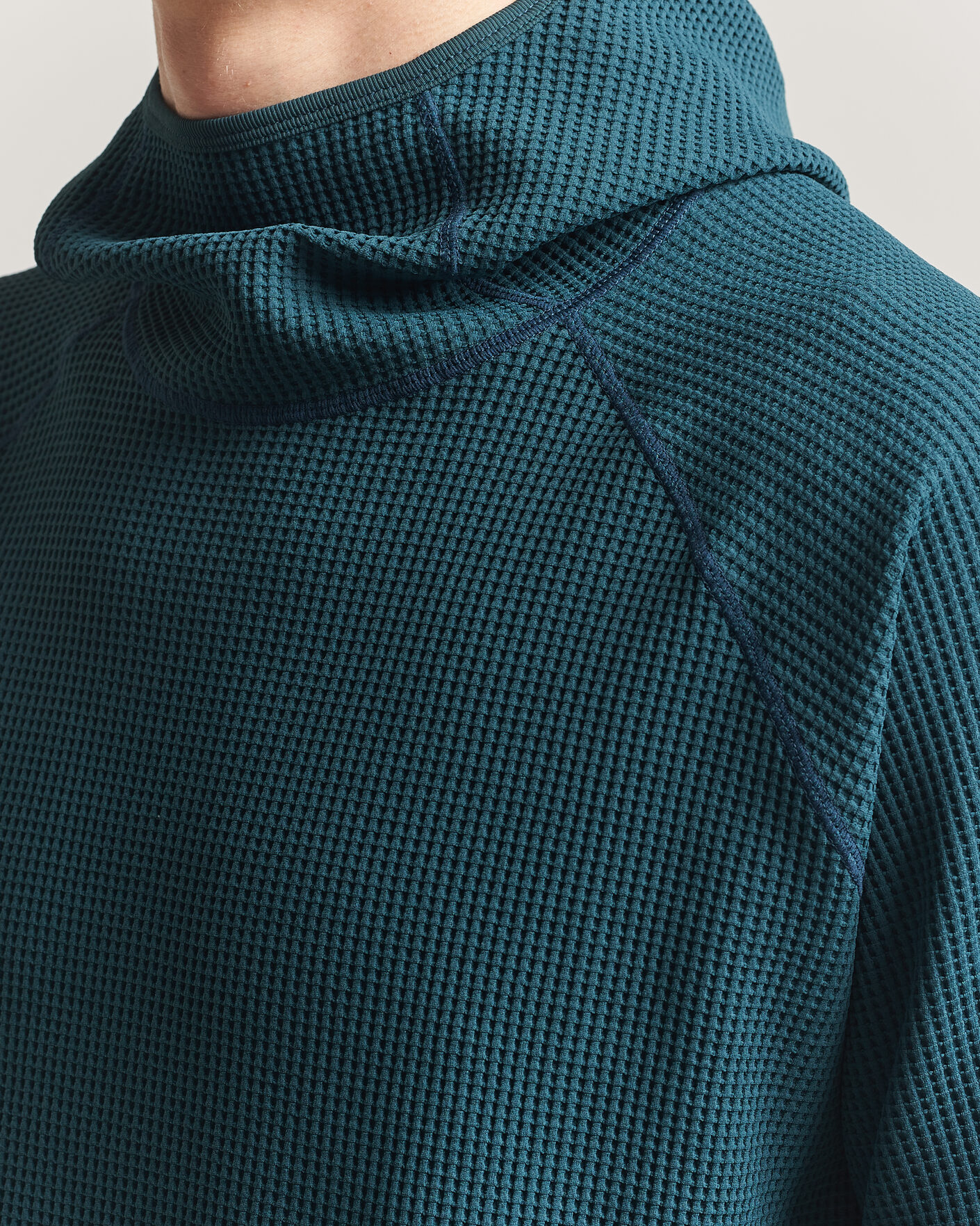 Hombres | Jerséis y prendas de punto | Goldwin | WF Light Long Sleeve Hoodie Kokiran Green