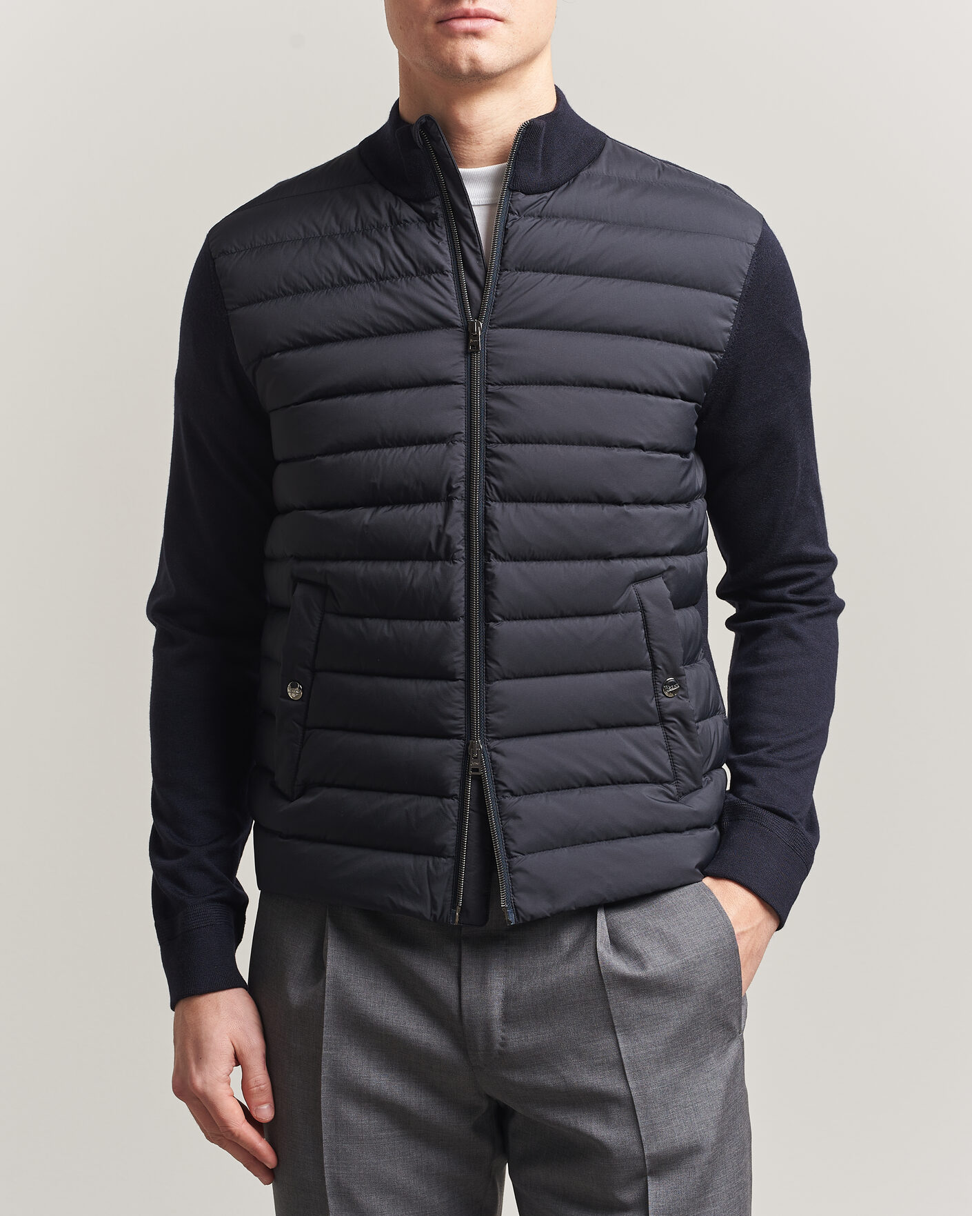 Hombres | Abrigos y chaquetas | Herno | Luxury Hybrid Jacket Navy