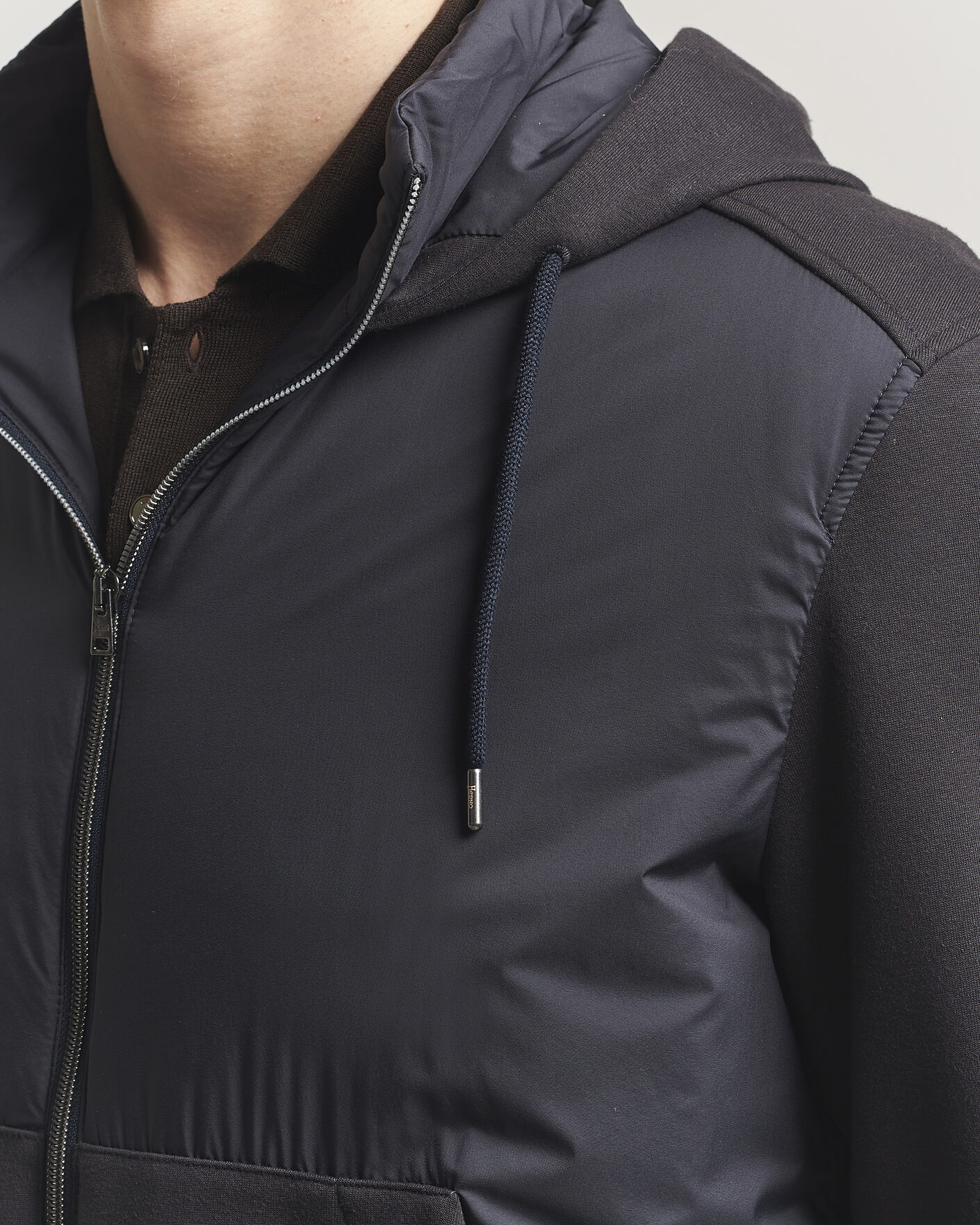 Hombres | Abrigos y chaquetas | Herno | Hooded Hybrid Jacket Navy