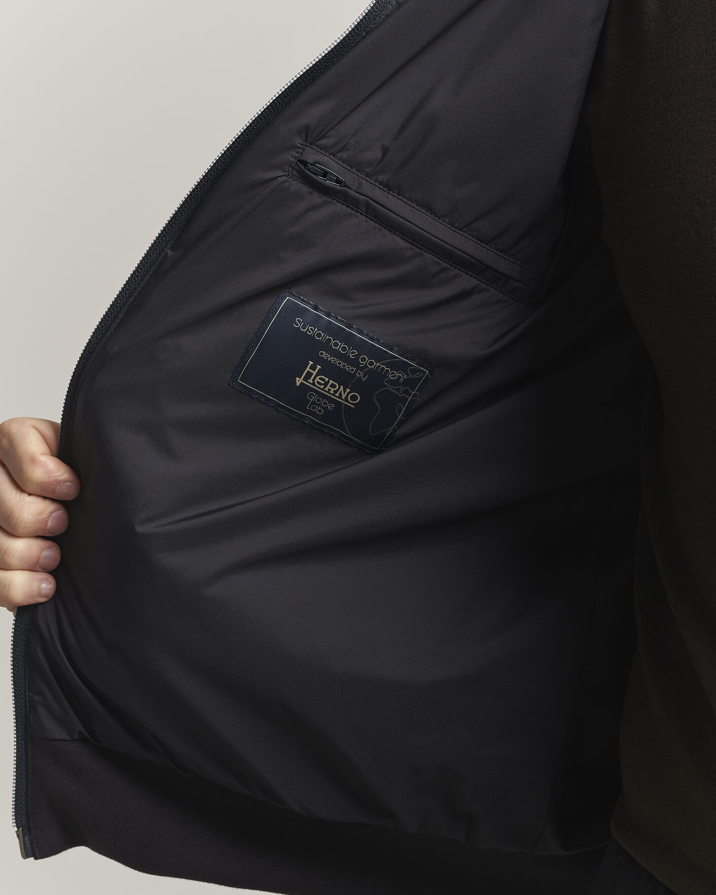 Hombres | Abrigos y chaquetas | Herno | Hooded Hybrid Jacket Navy