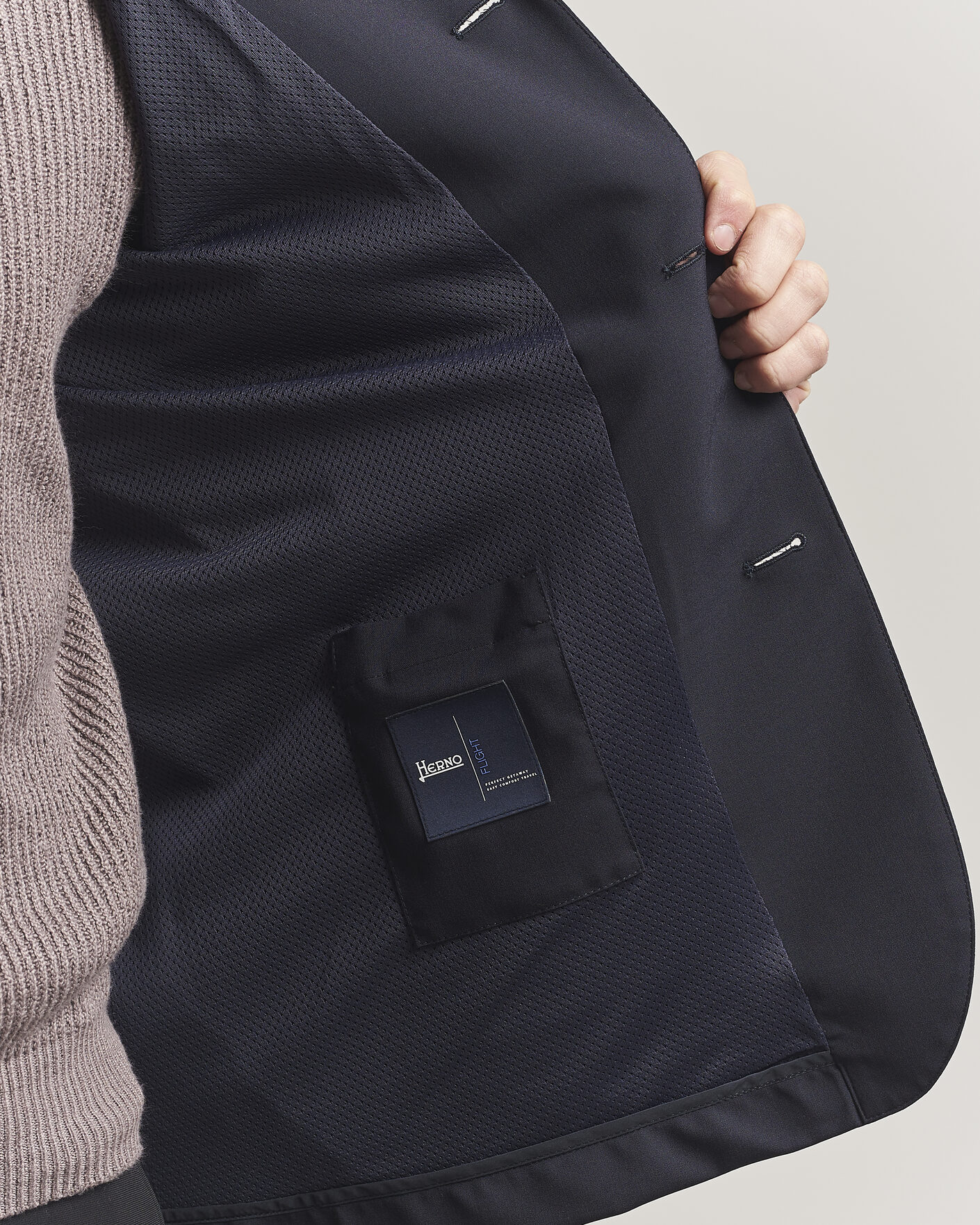 Hombres | Abrigos y chaquetas | Herno | Travel Wool Chore Jacket Navy