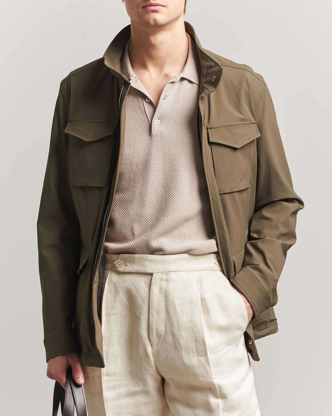 Hombres | Abrigos y chaquetas | Herno | Soft Nylon Field Jacket Military