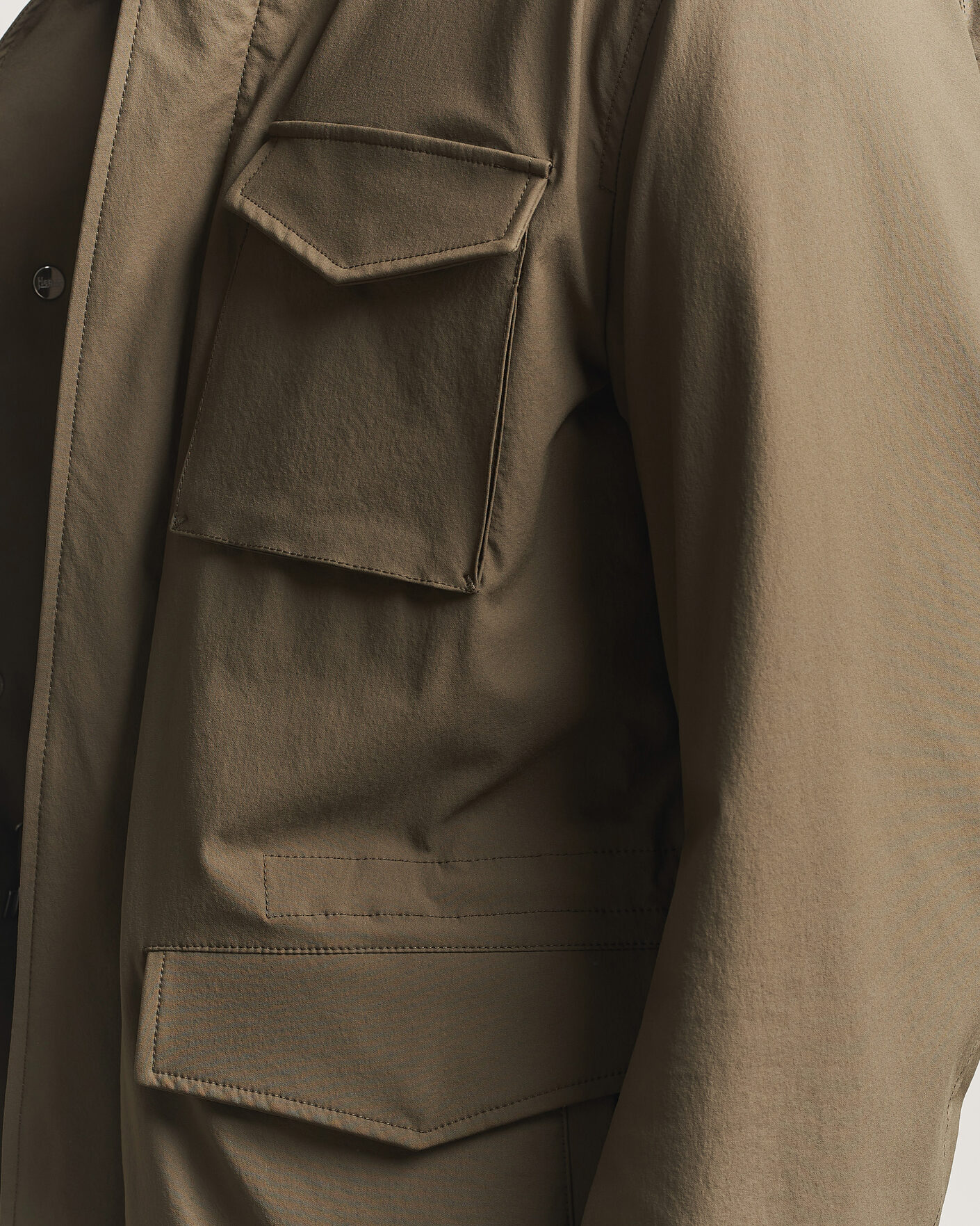 Hombres | Abrigos y chaquetas | Herno | Soft Nylon Field Jacket Military